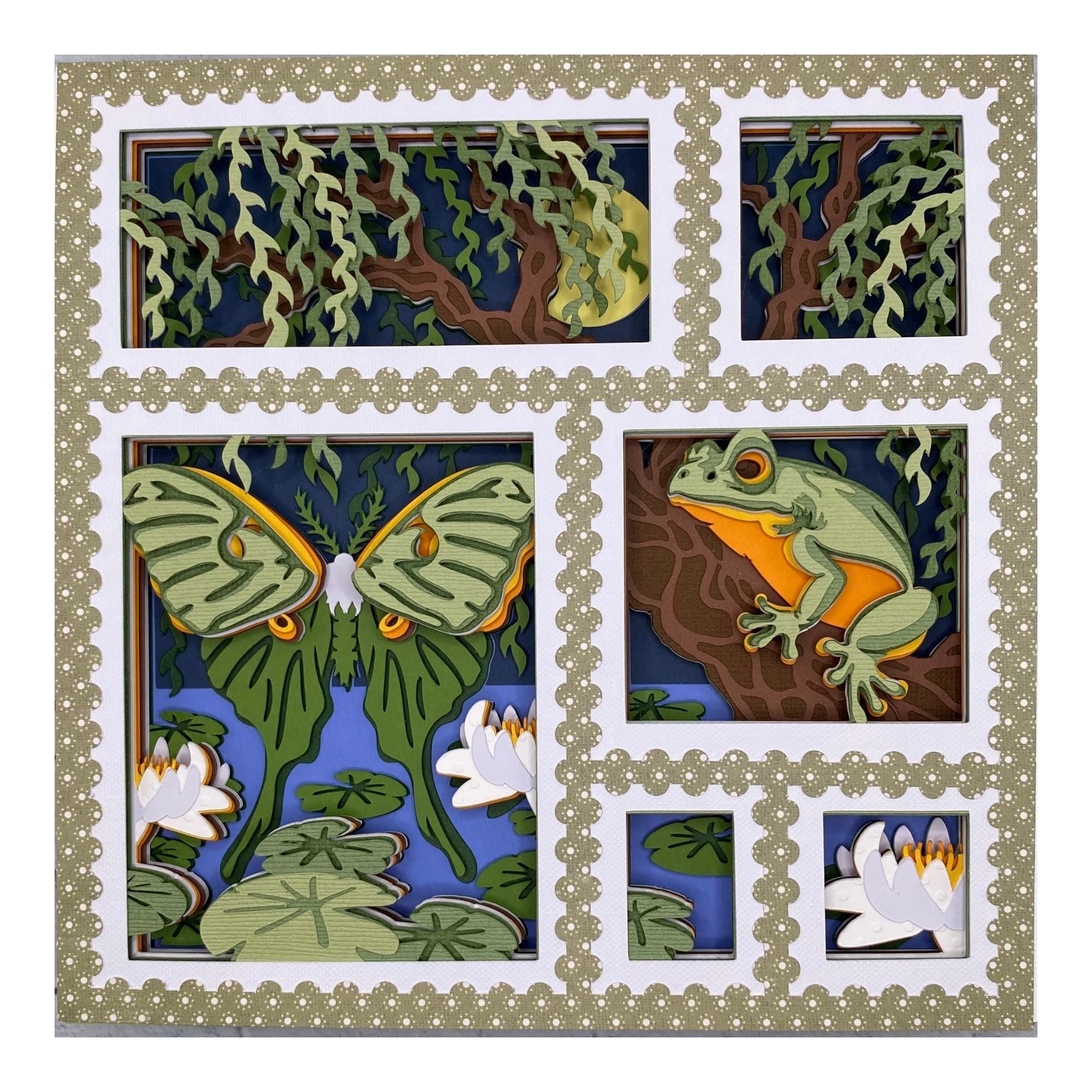 Layered cardstock shadowbox