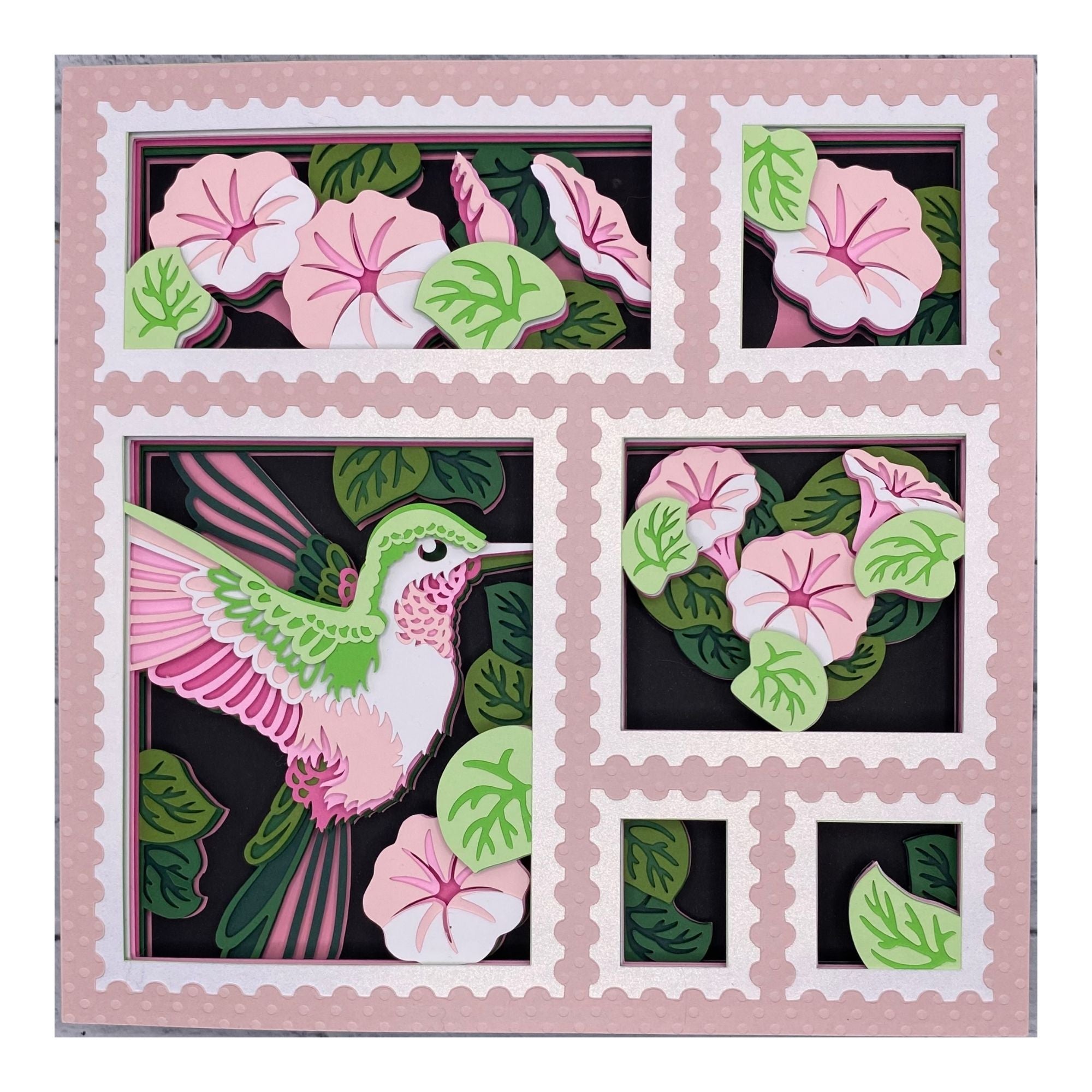Layered cardstock shadowbox