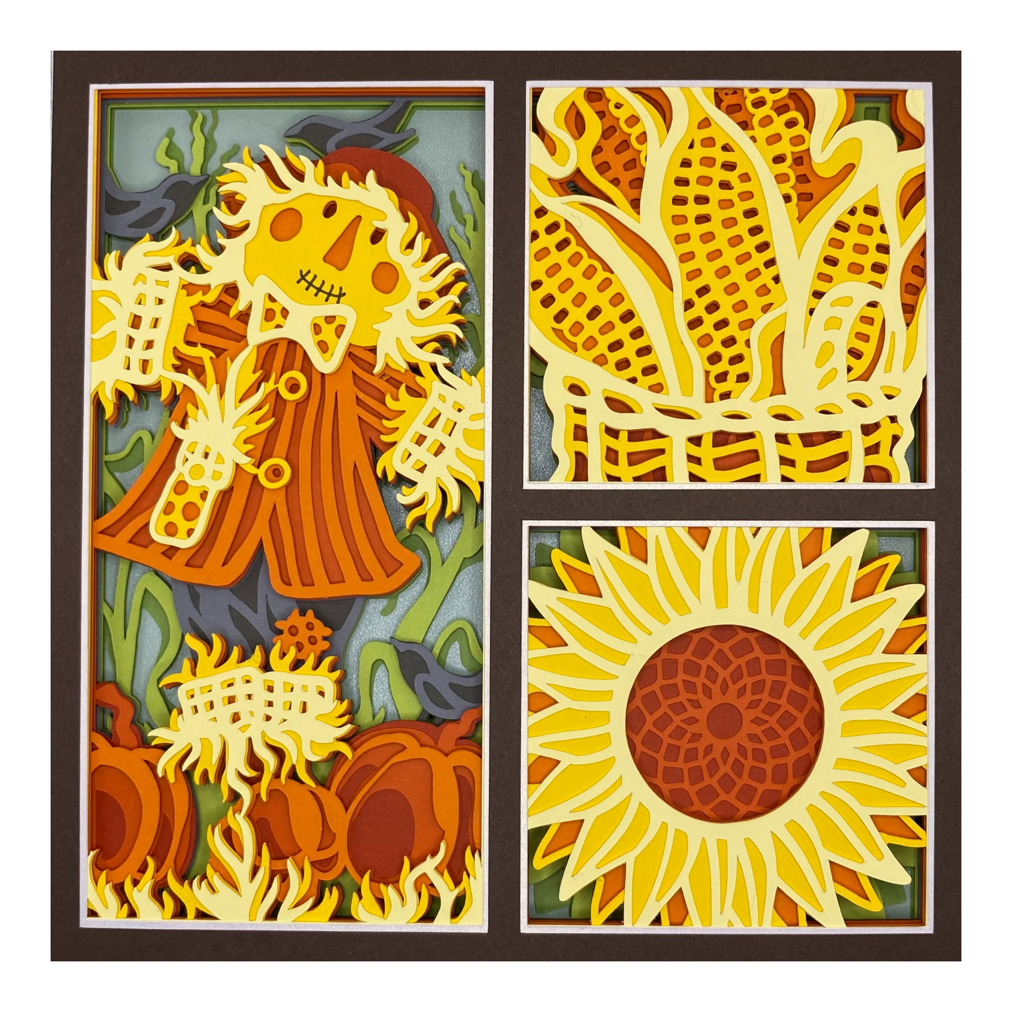 Layered cardstock shadowbox