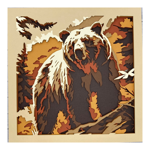 Layered cardstock shadowbox