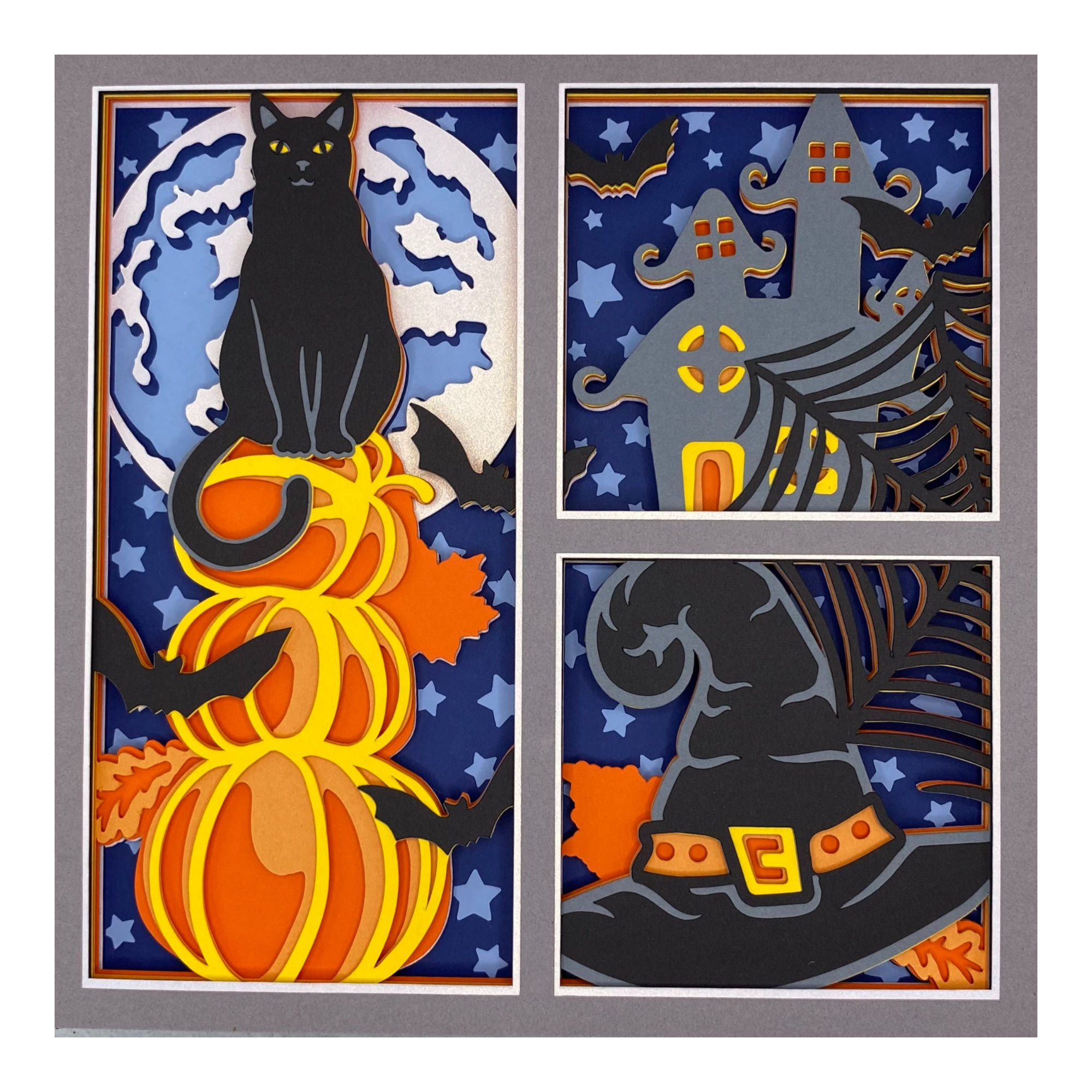 Layered cardstock shadowbox