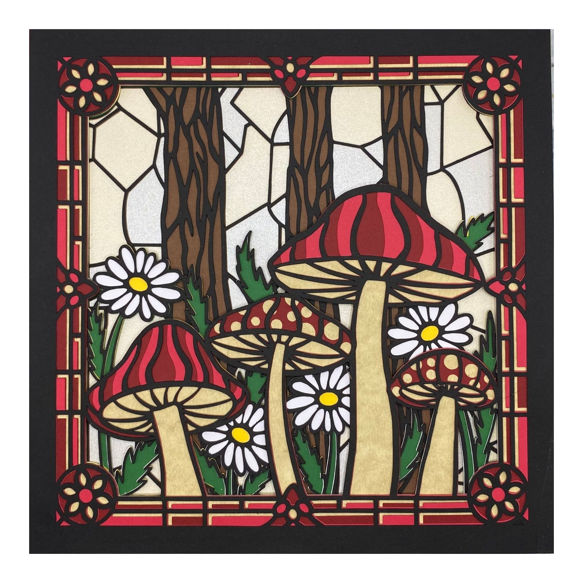 Stained Glass Mushrooms