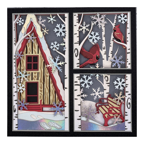 Layered cardstock shadowbox