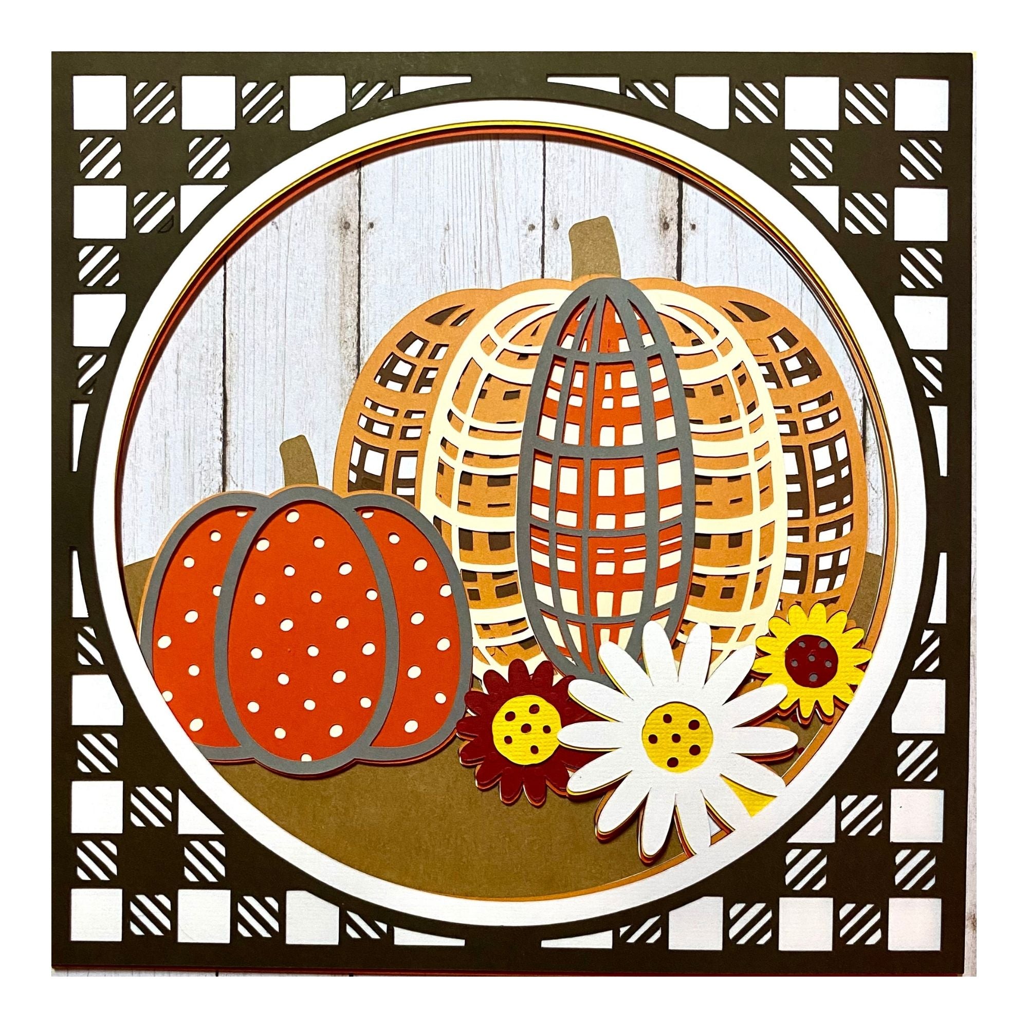 Layered cardstock shadowbox
