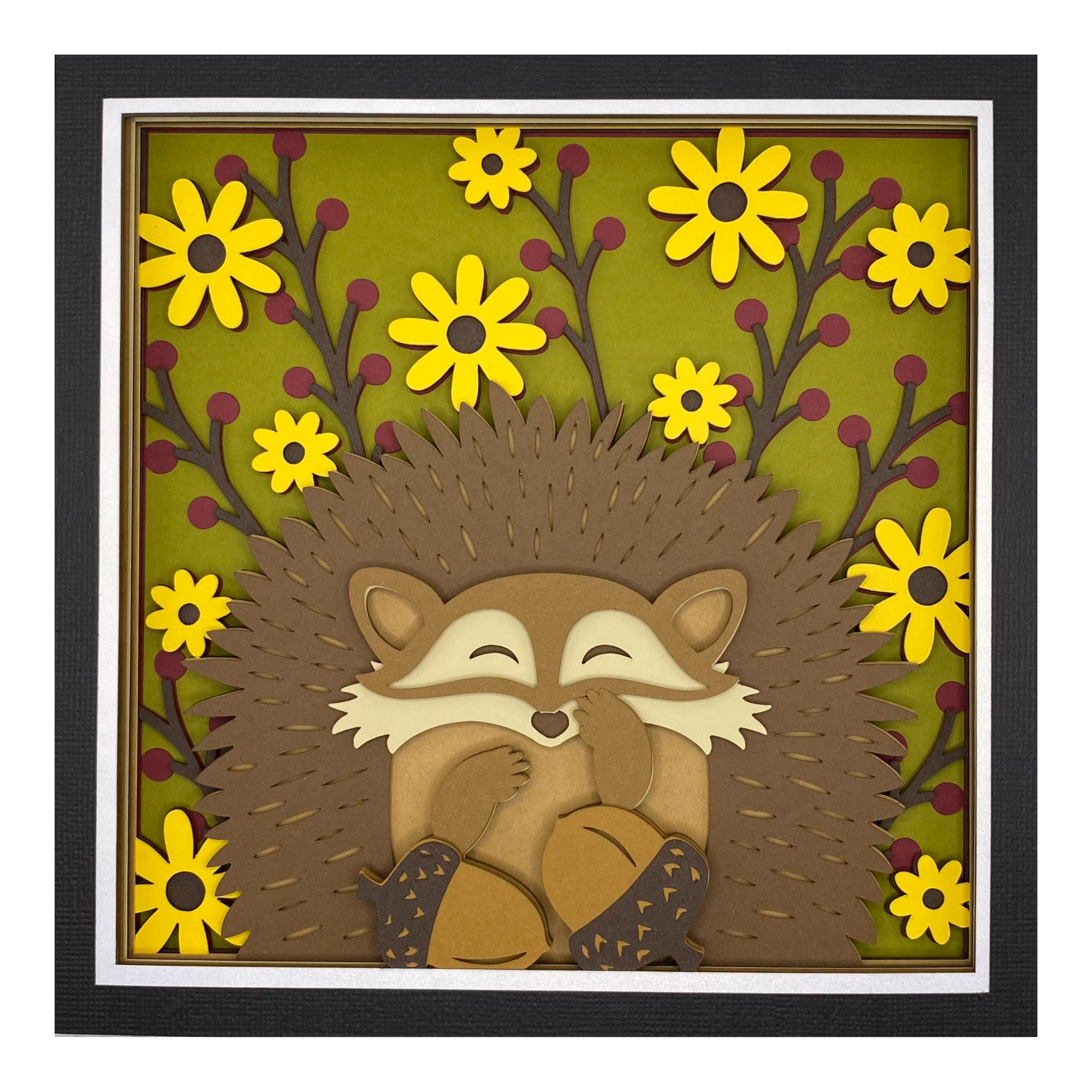 Layered cardstock shadowbox