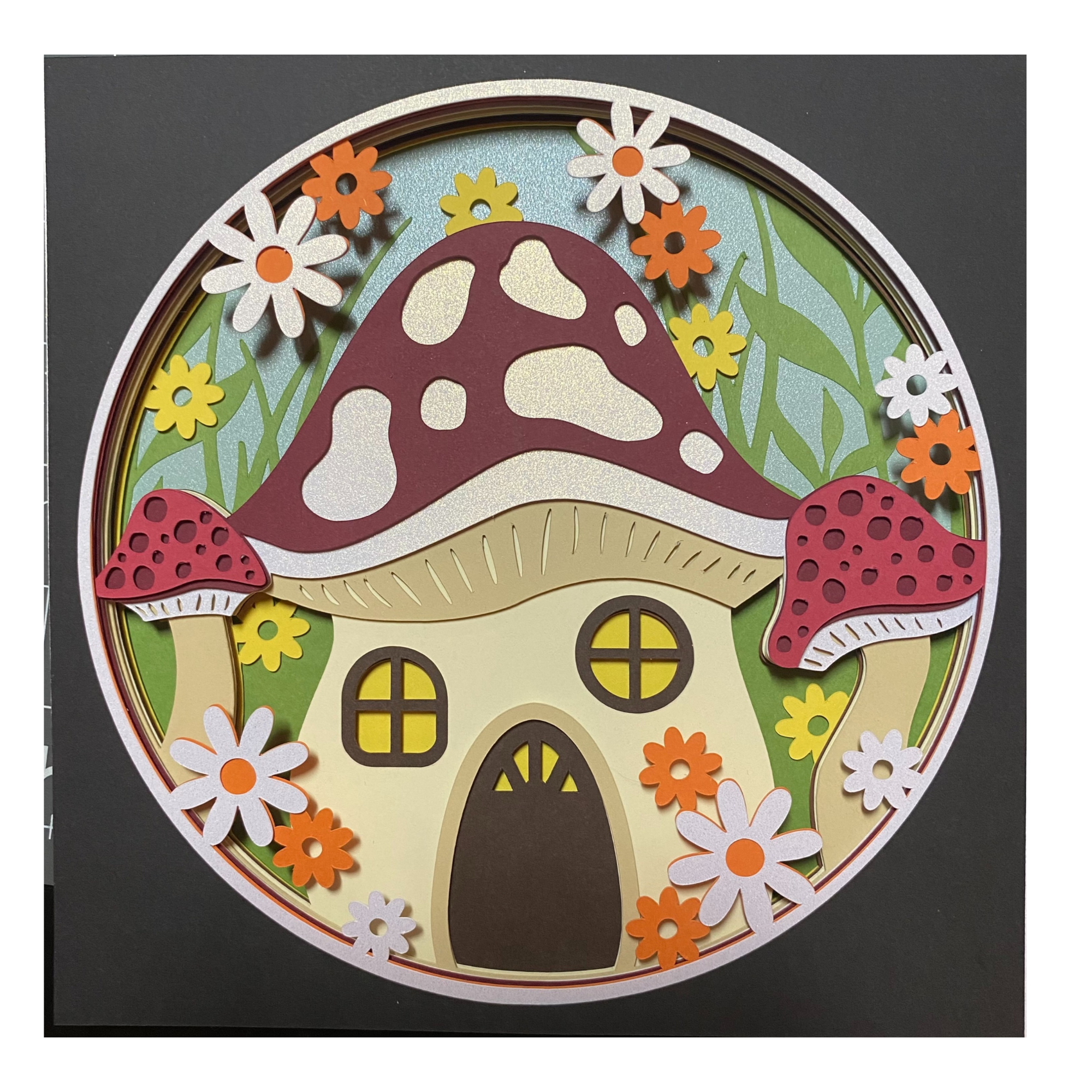 Layered cardstock shadowbox