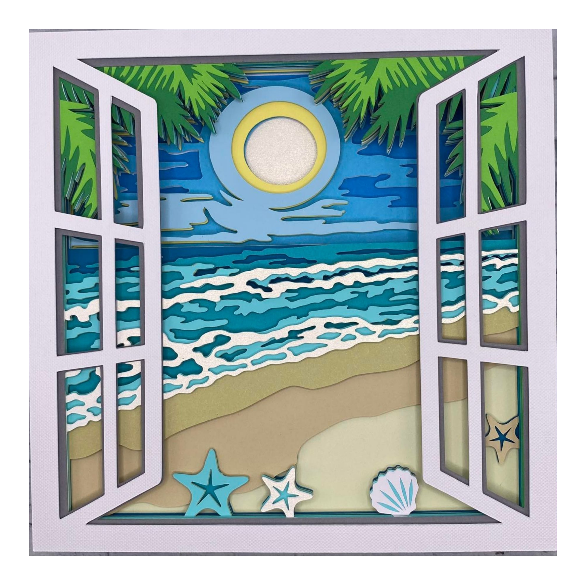 Layered cardstock shadowbox