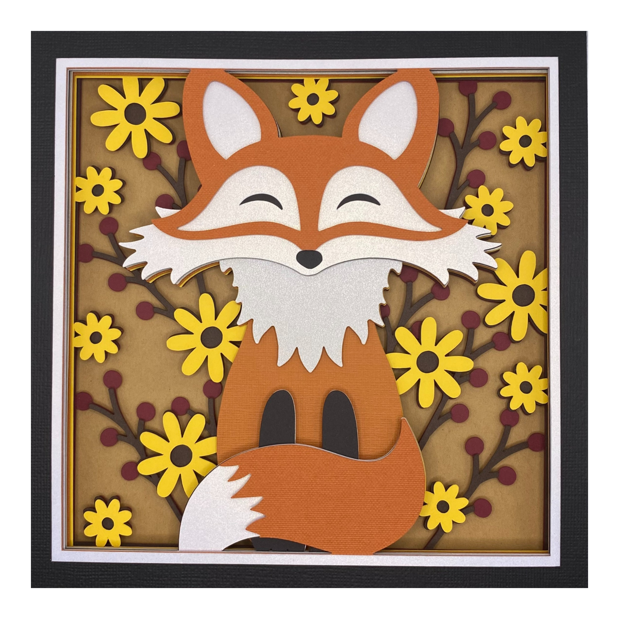 Layered cardstock shadowbox