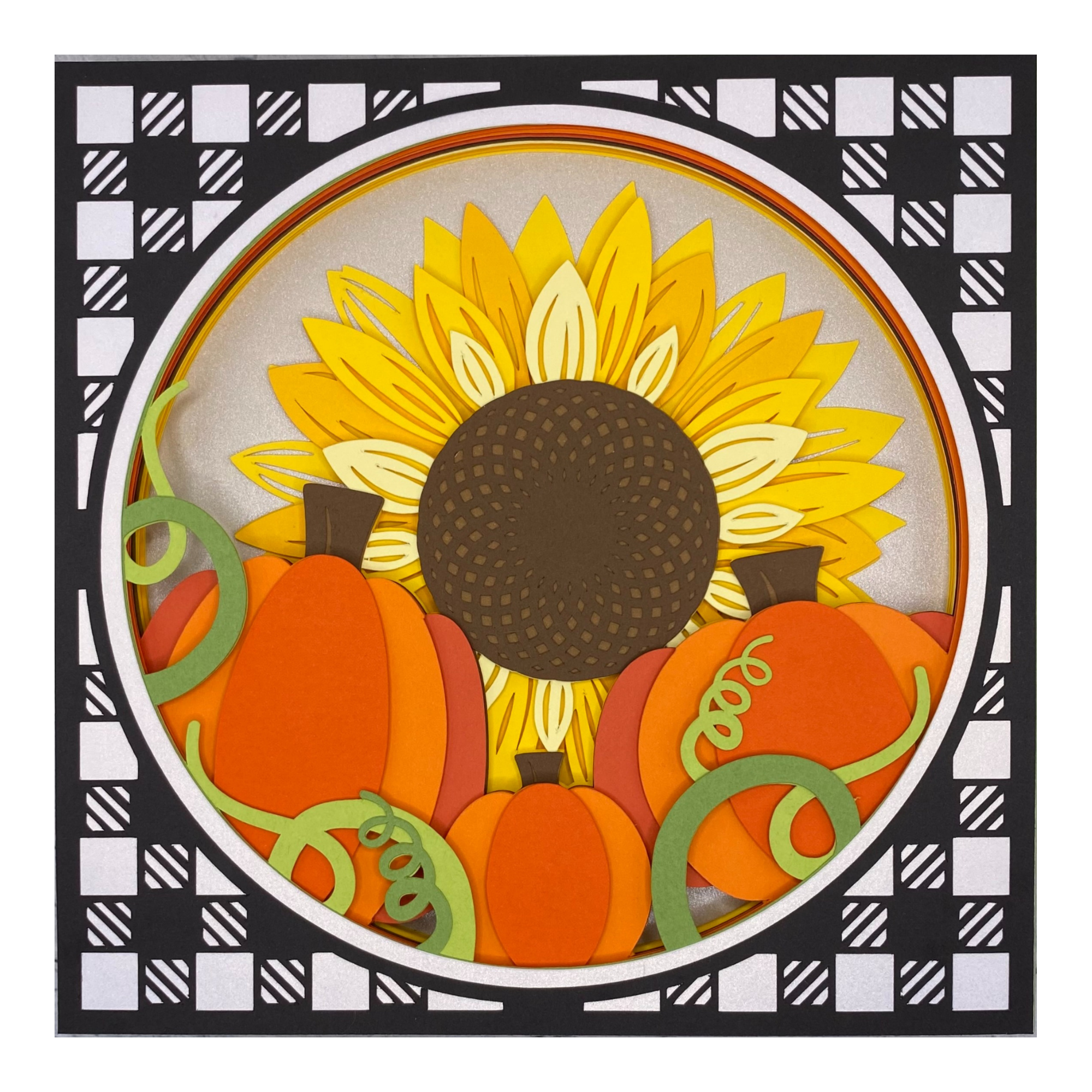 Layered cardstock shadowbox