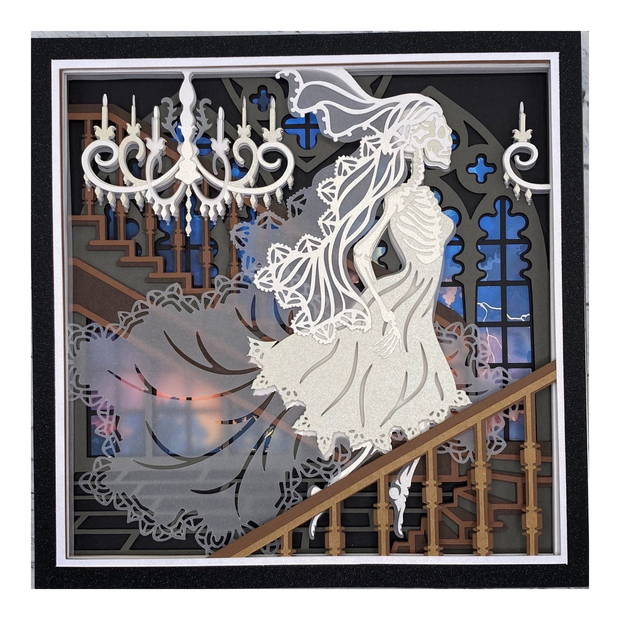 Layered cardstock shadowbox