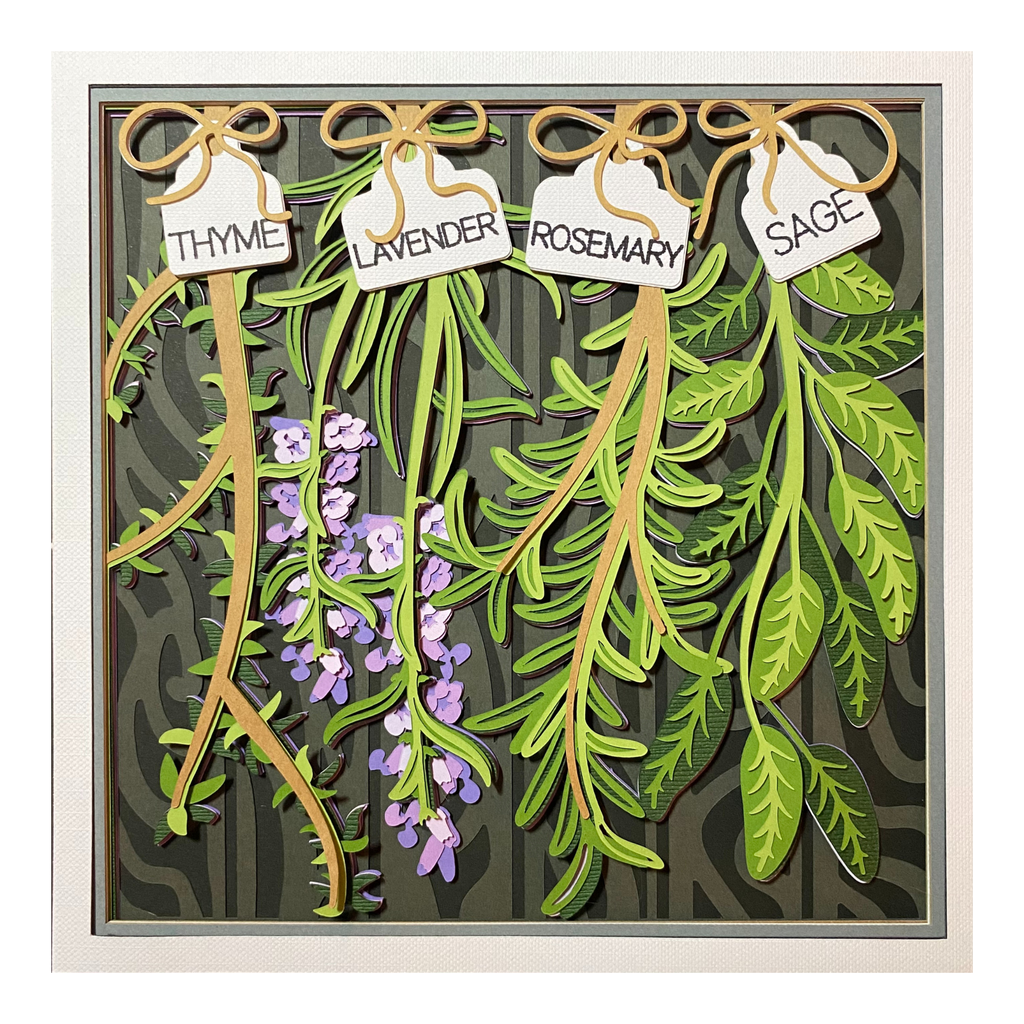 Layered cardstock shadowbox