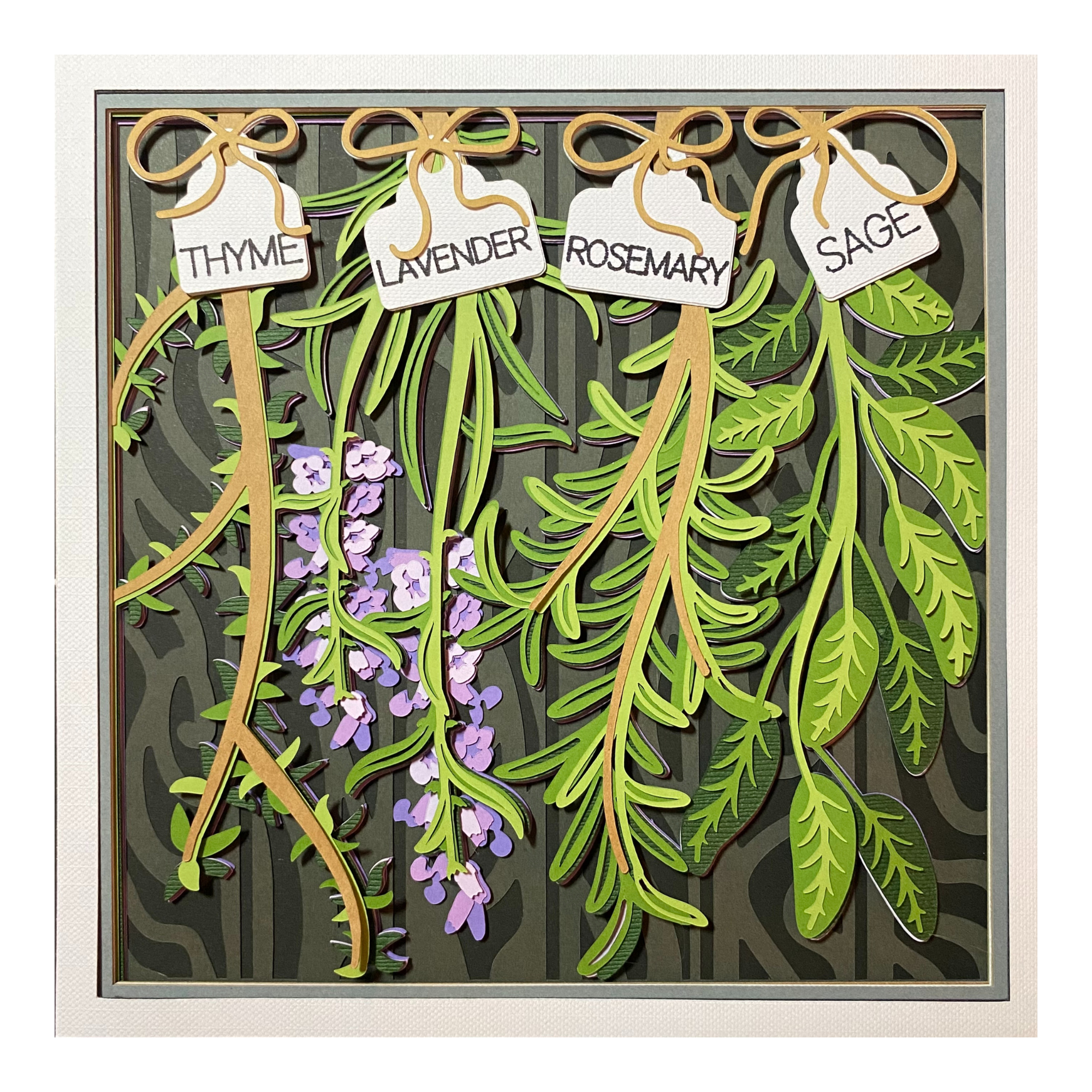 Layered cardstock shadowbox