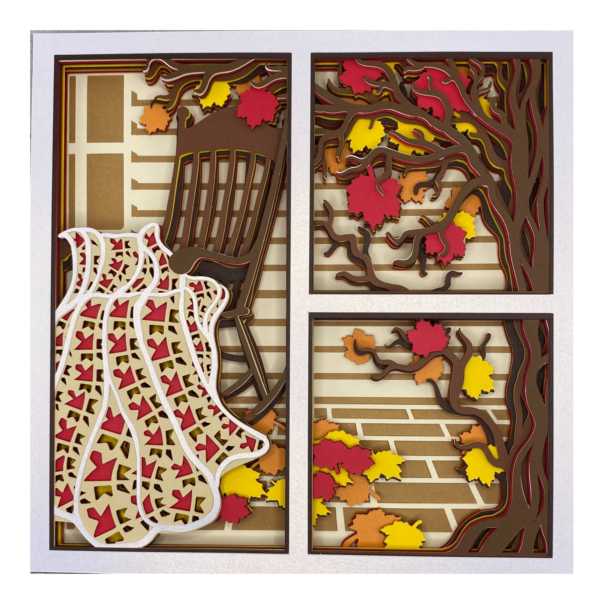 Layered cardstock shadowbox