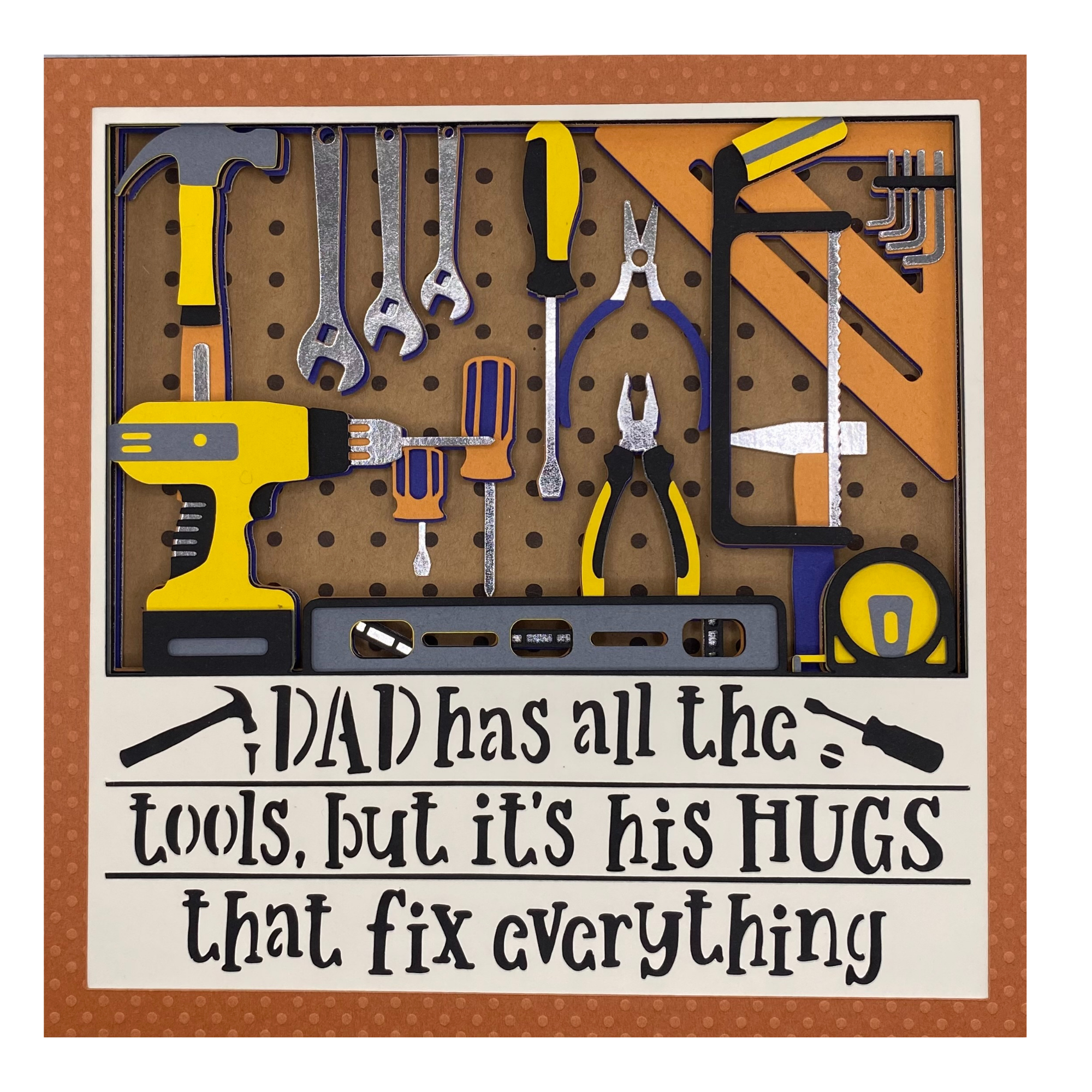 Layered cardstock shadowbox