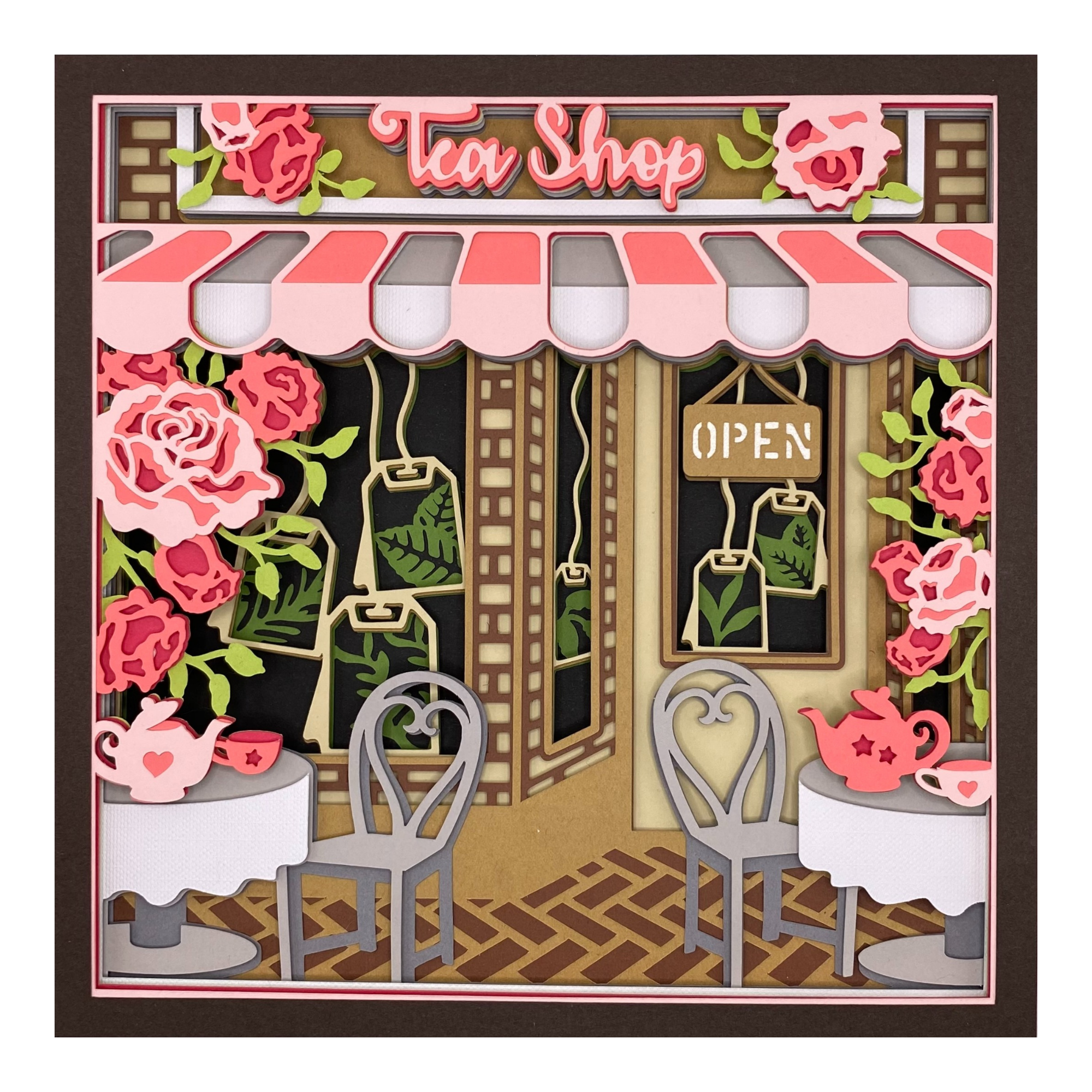 Layered cardstock shadowbox