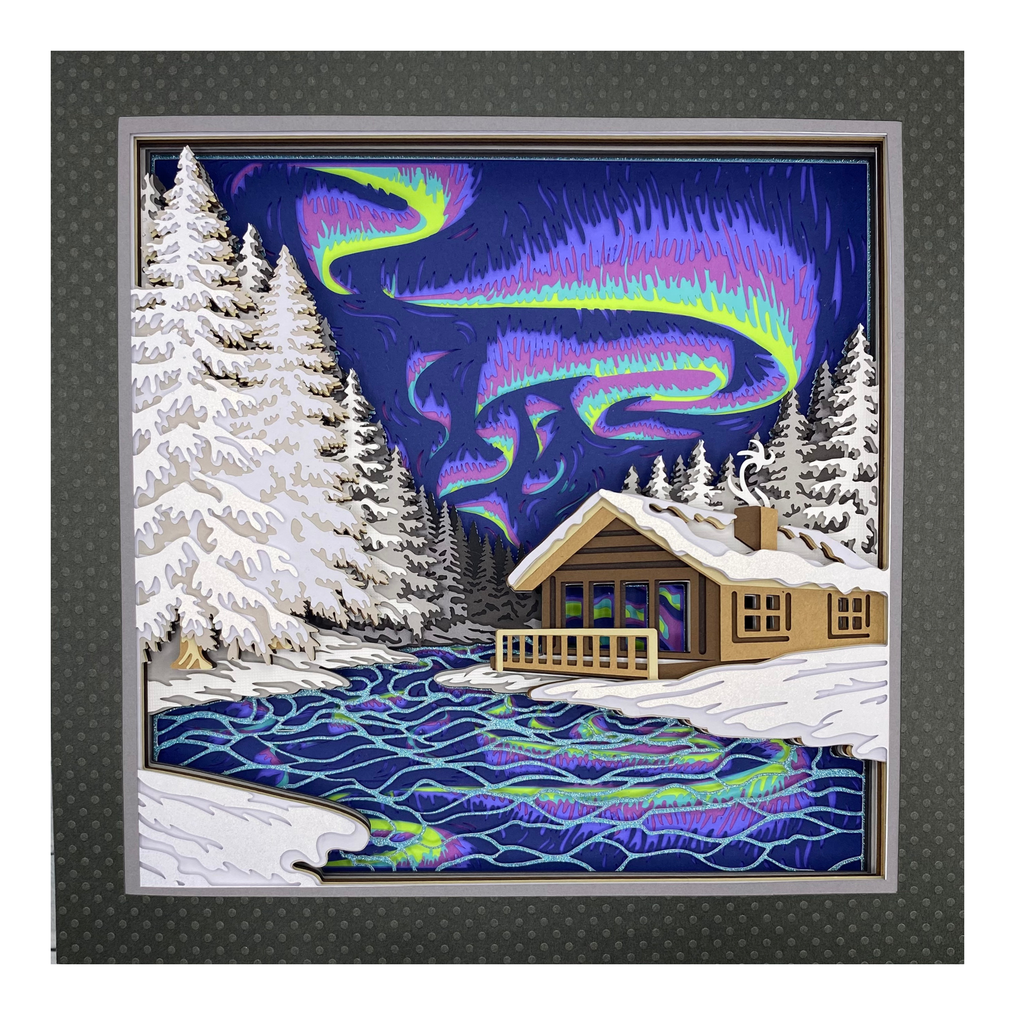 Layered cardstock shadowbox