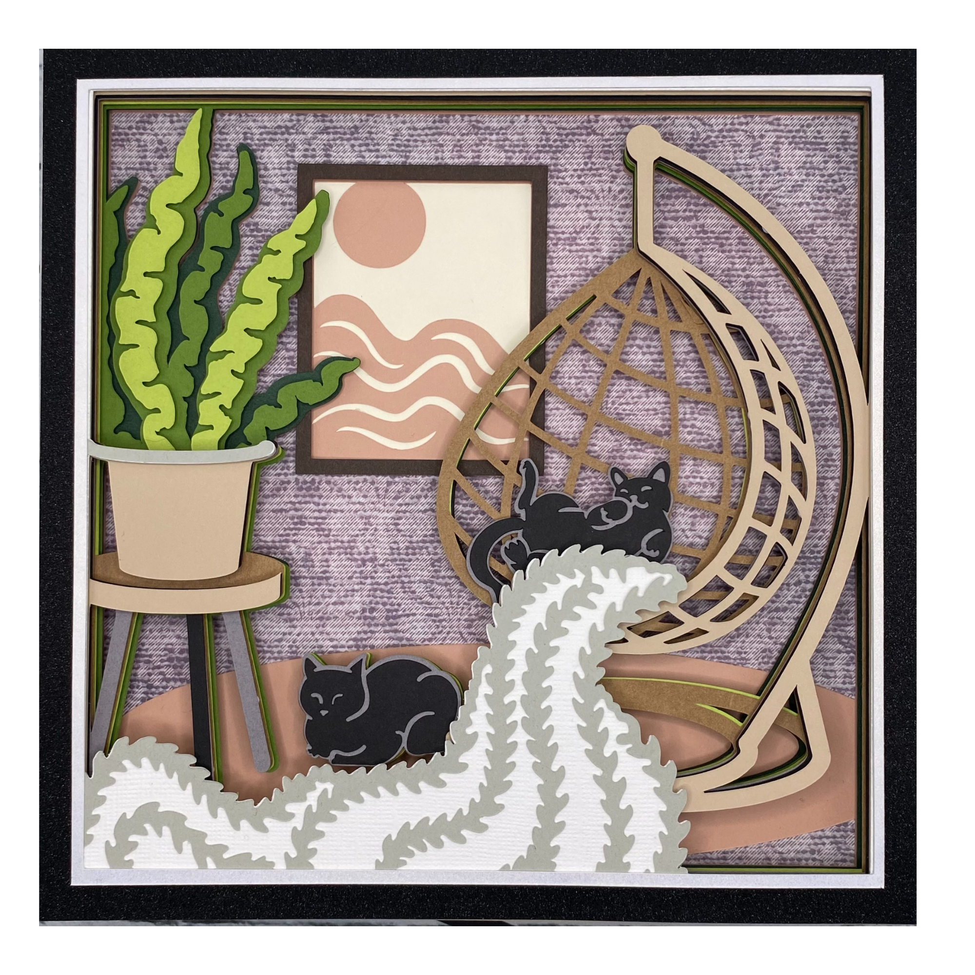 Layered cardstock shadowbox