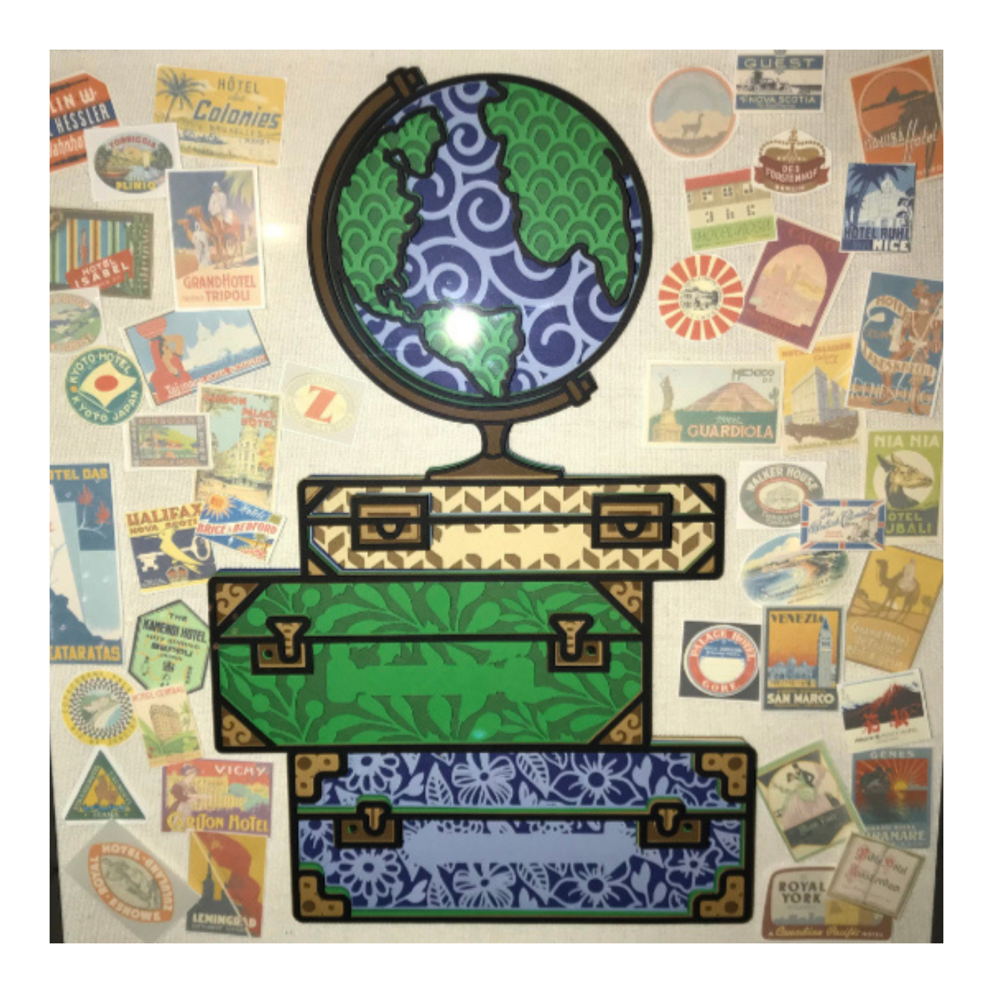 Layered cardstock shadowbox