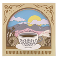 Layered cardstock shadowbox