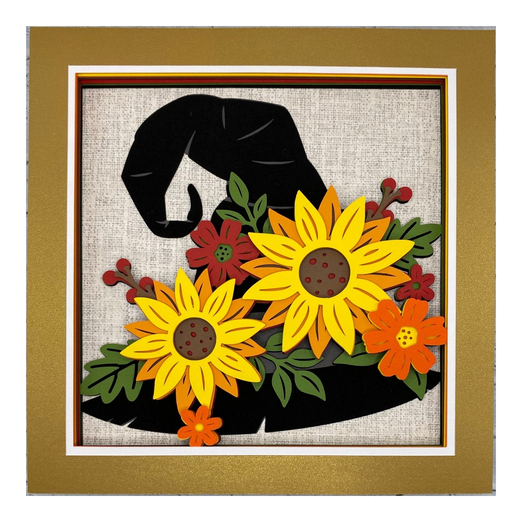 Layered cardstock shadowbox