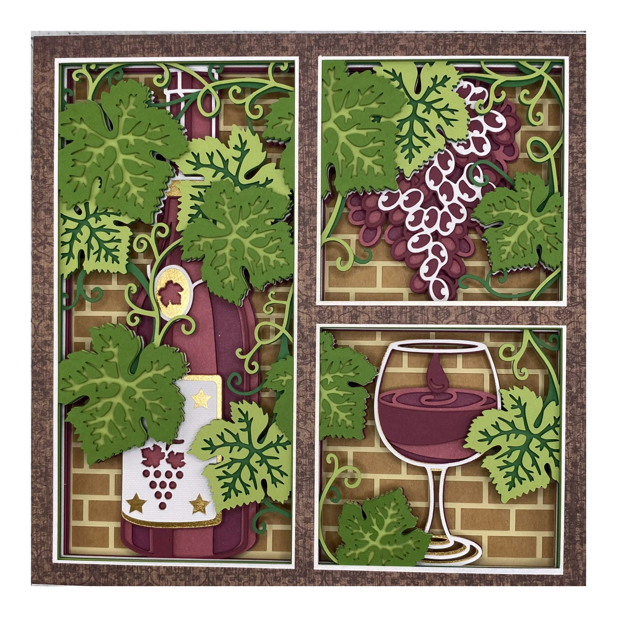 Layered cardstock shadowbox