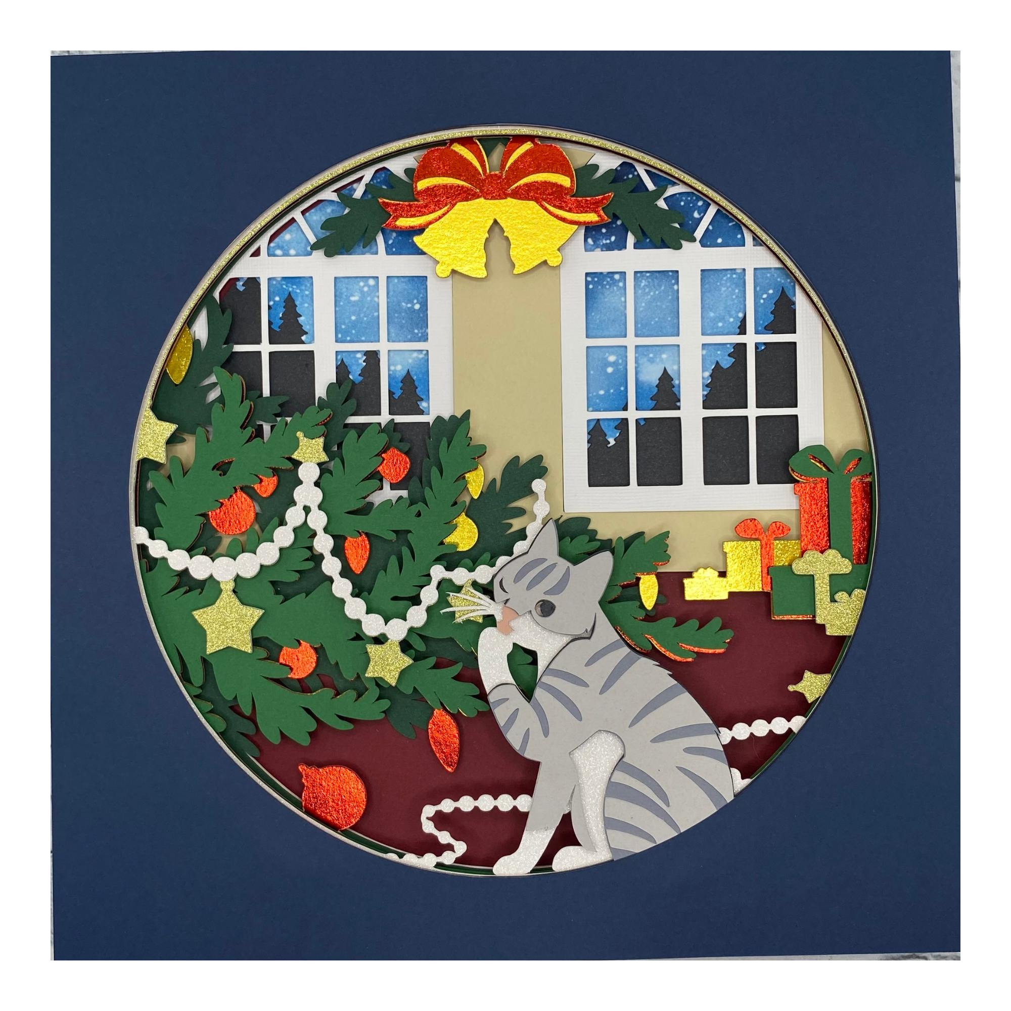 Layered cardstock shadowbox