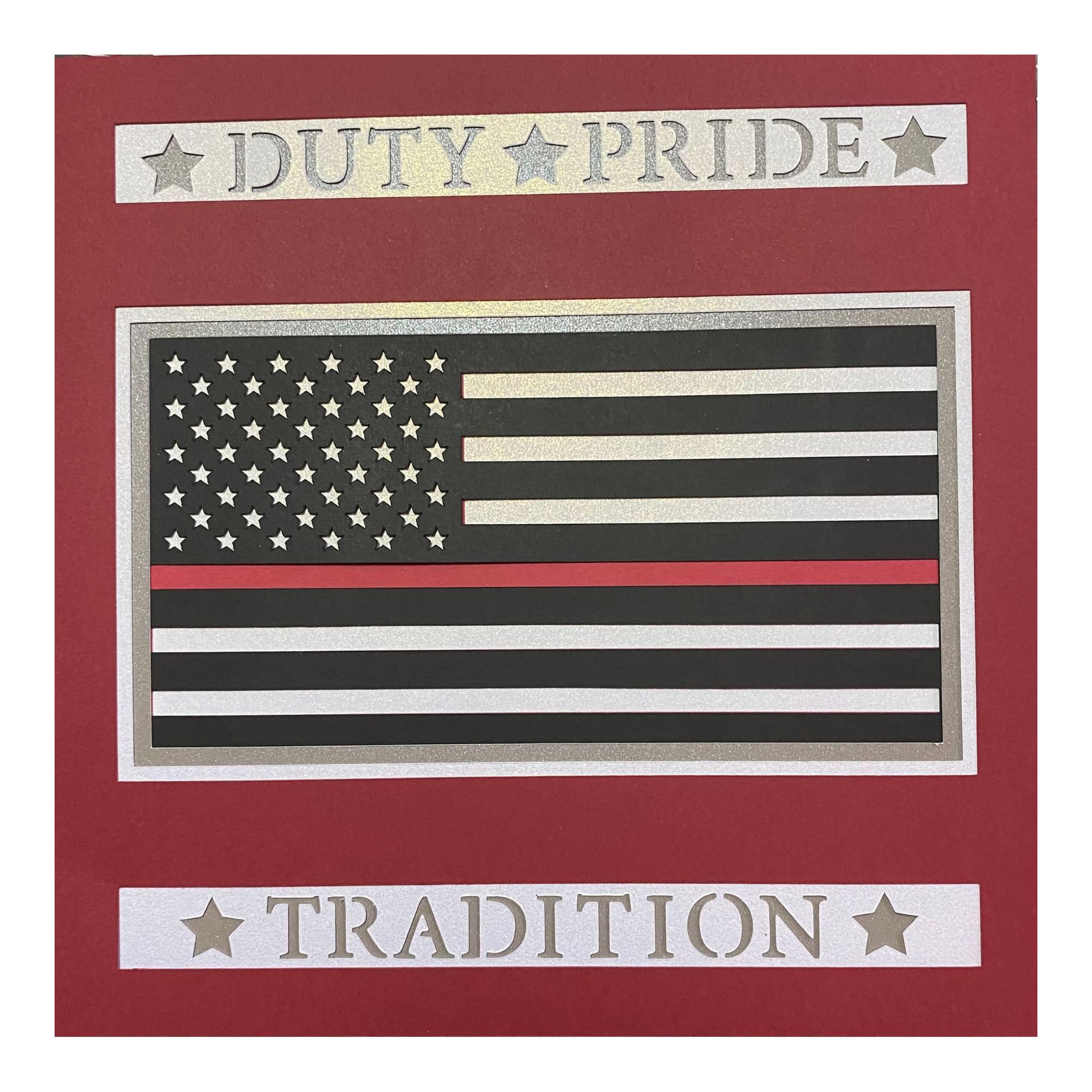 Layered cardstock shadowbox