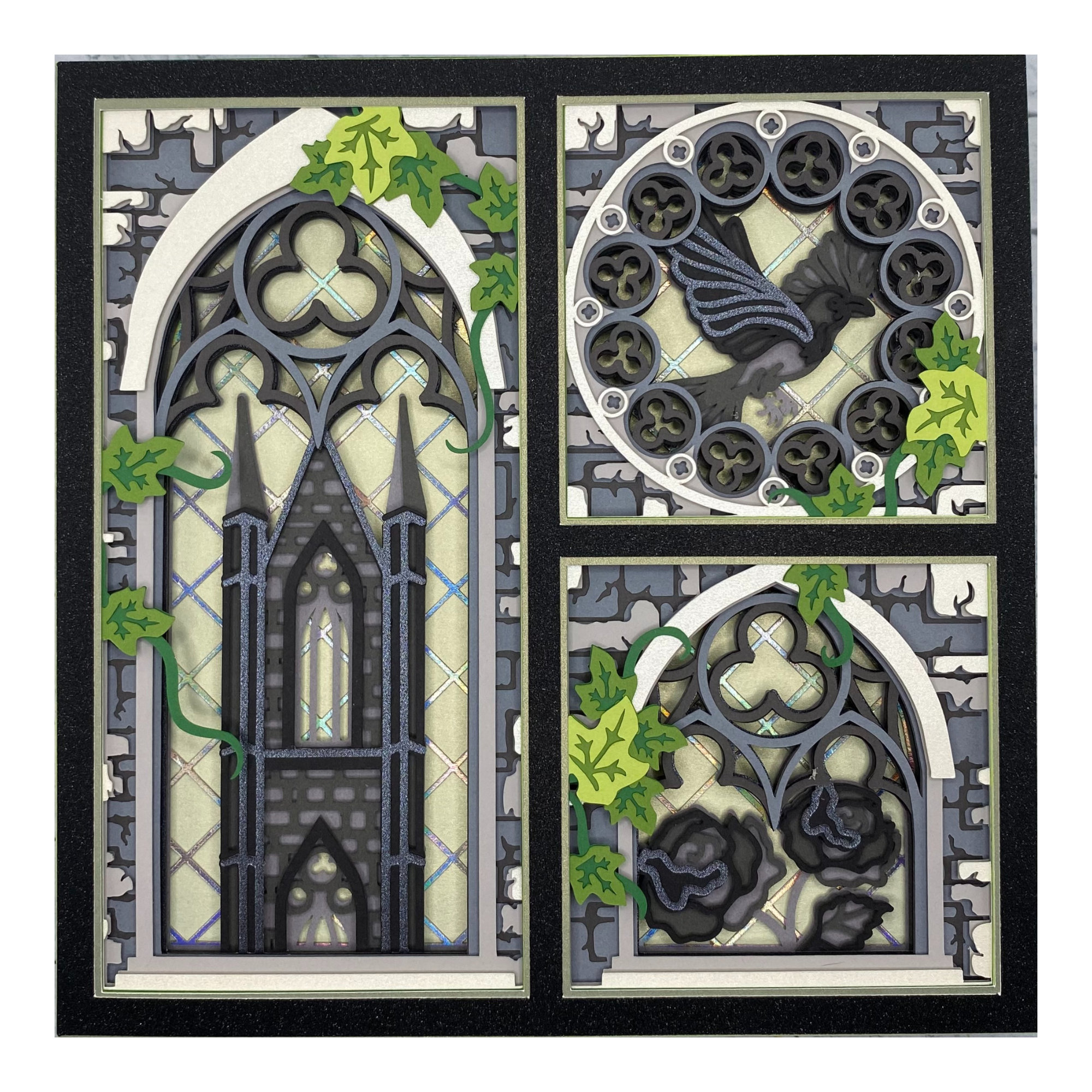 Layered cardstock shadowbox