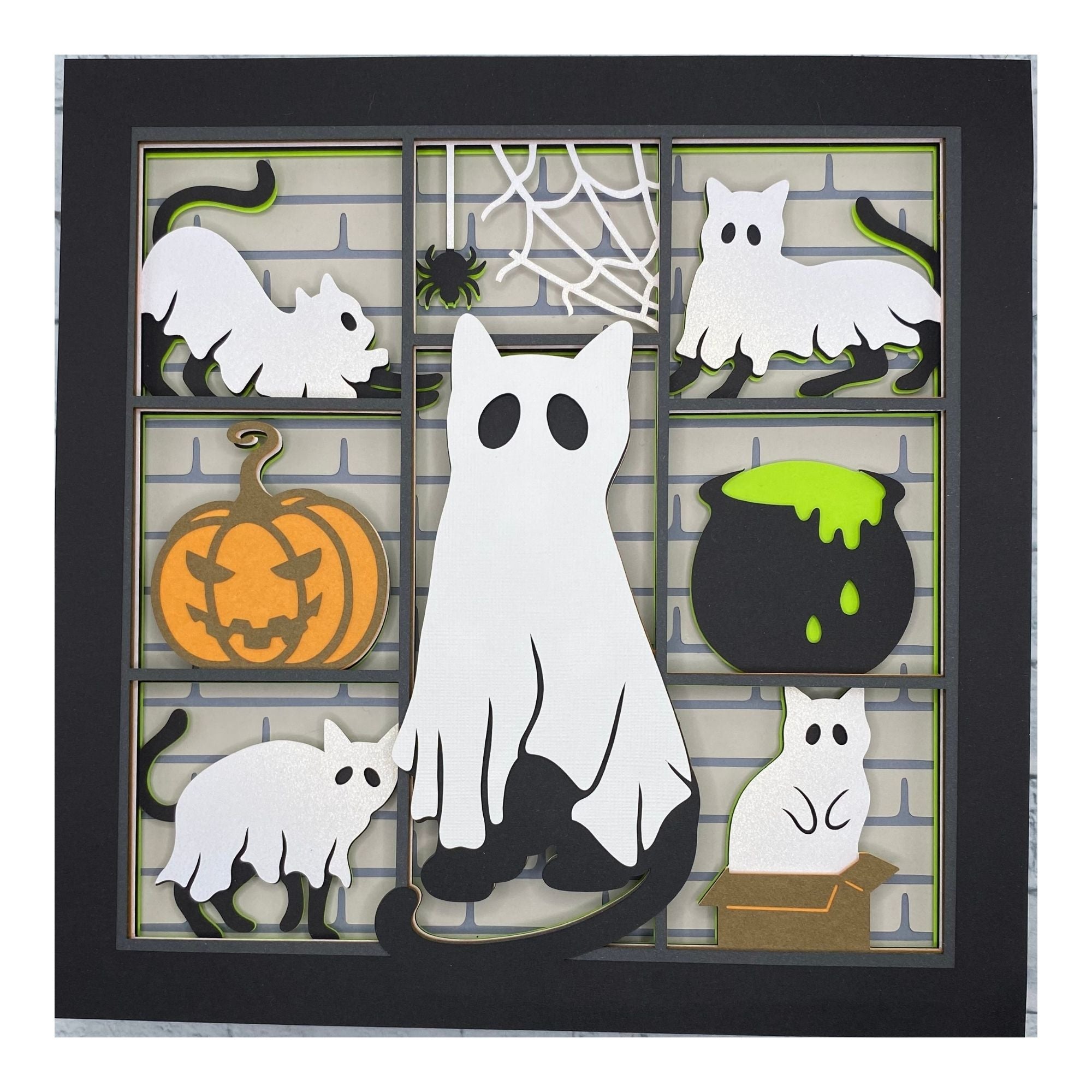 Layered cardstock shadowbox