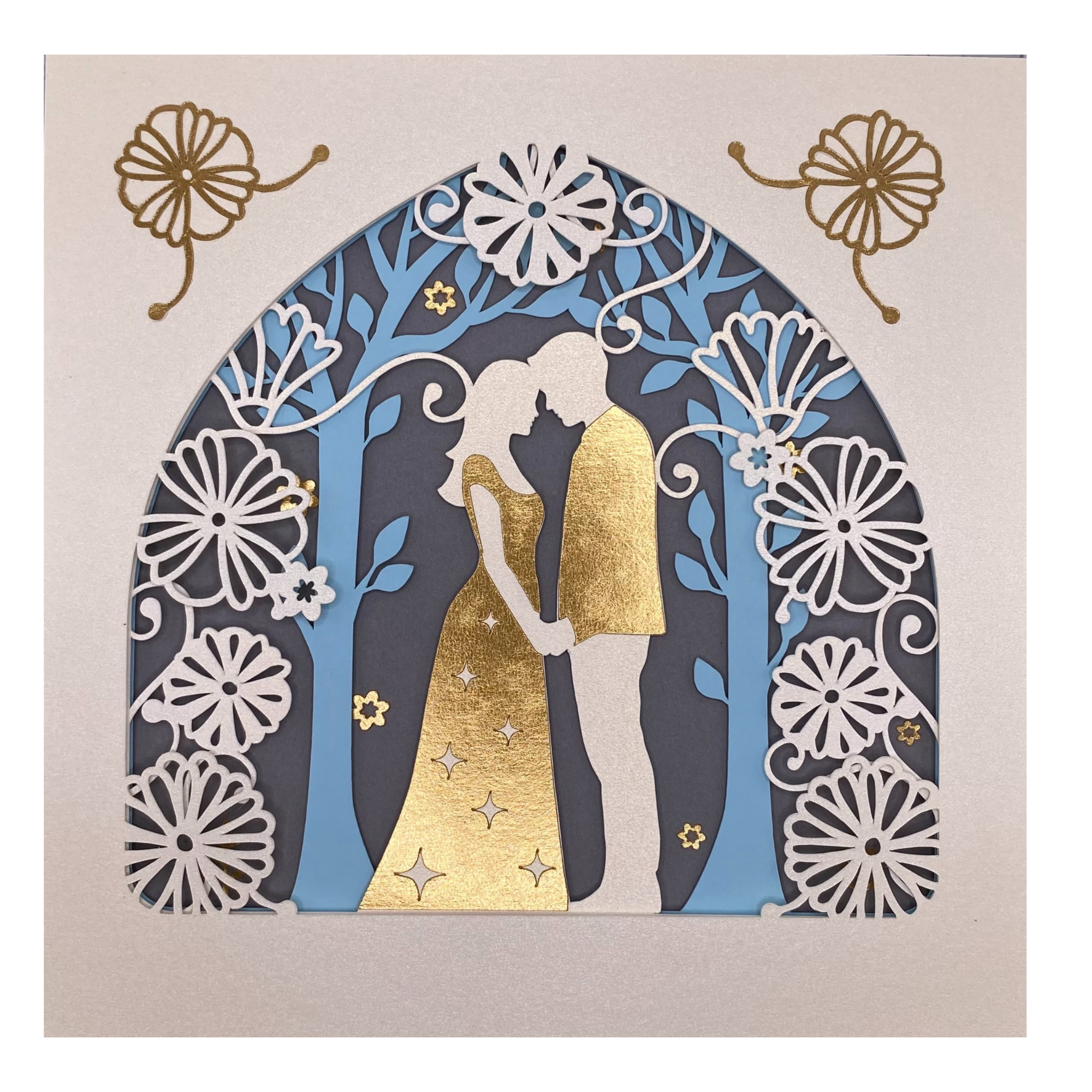 Layered cardstock shadowbox