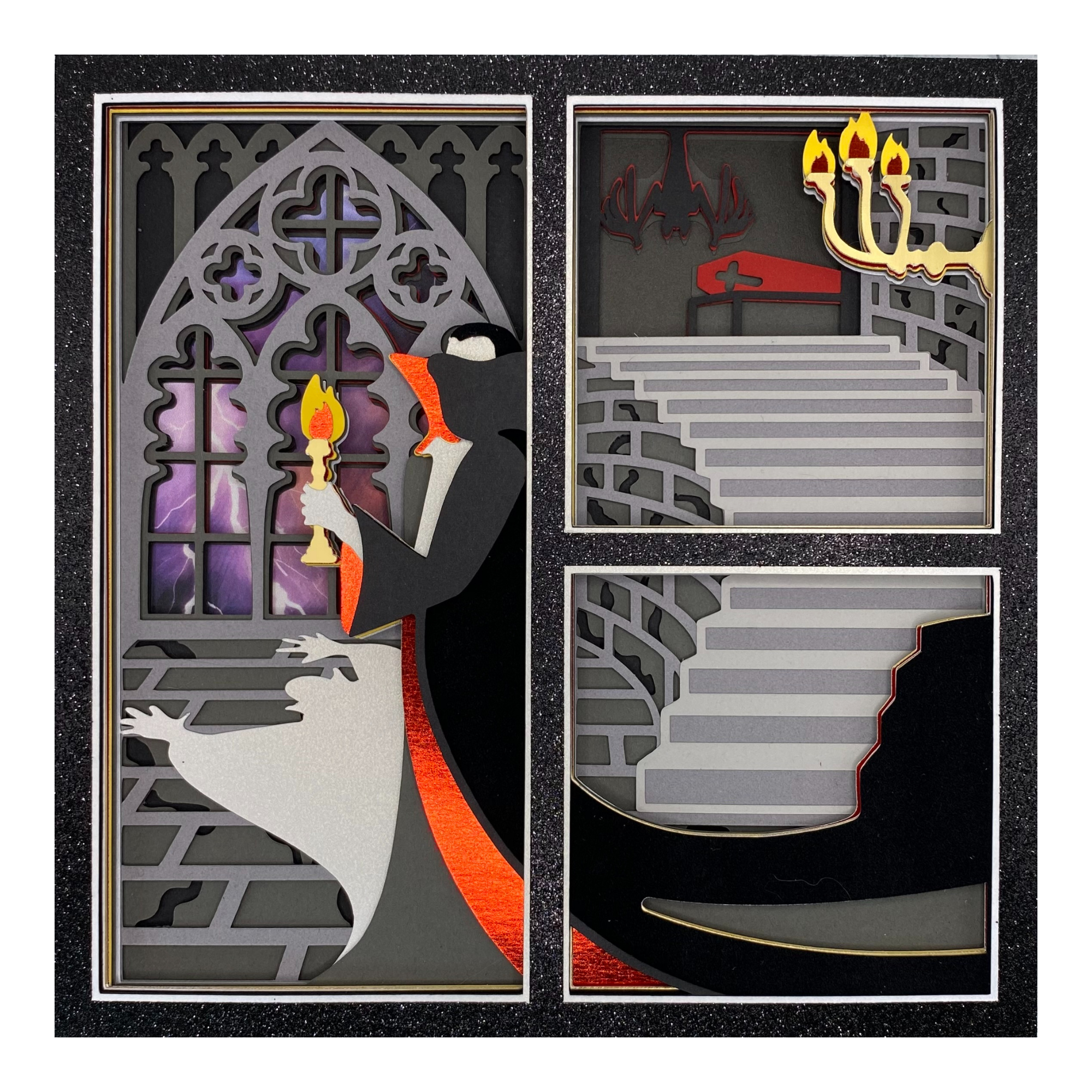 Layered cardstock shadowbox