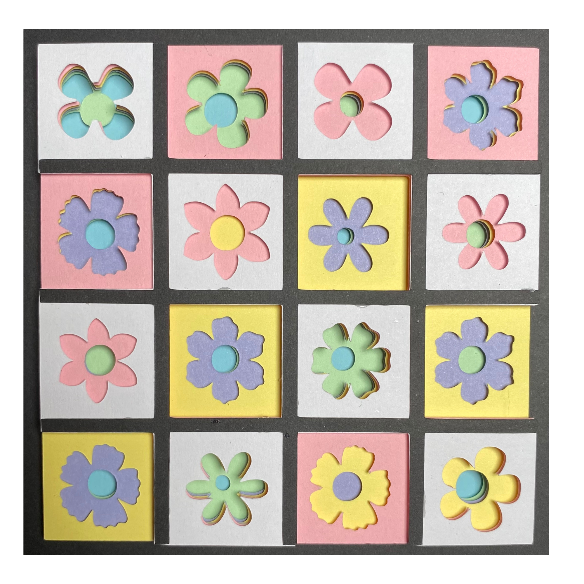 Layered cardstock shadowbox