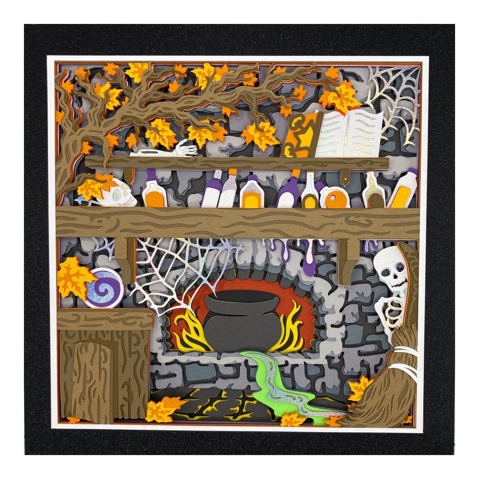 Layered cardstock shadowbox