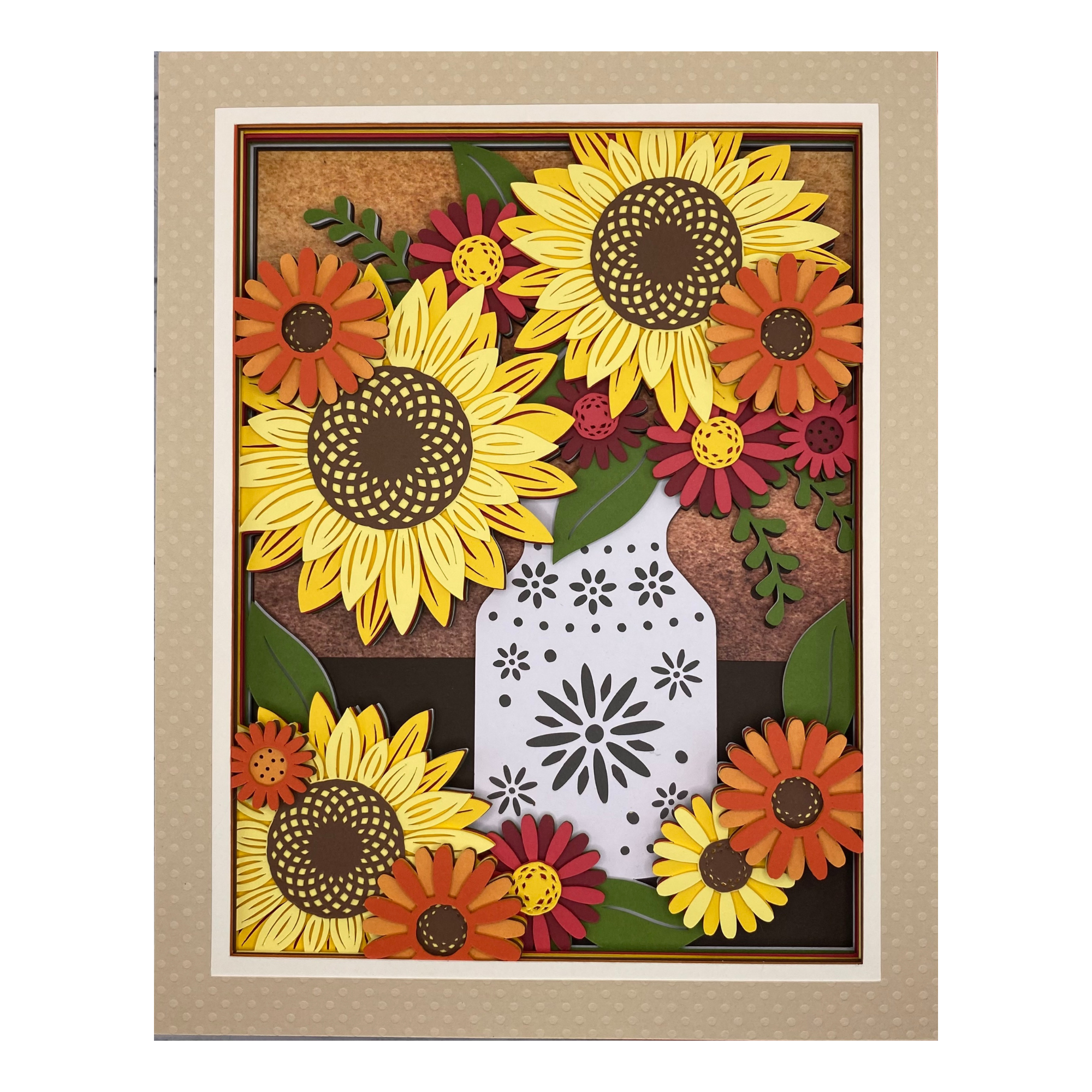 Layered cardstock shadowbox