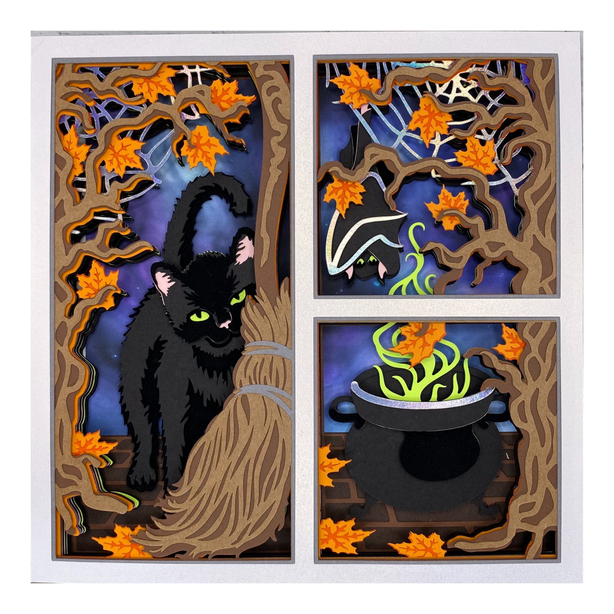 Layered cardstock shadowbox