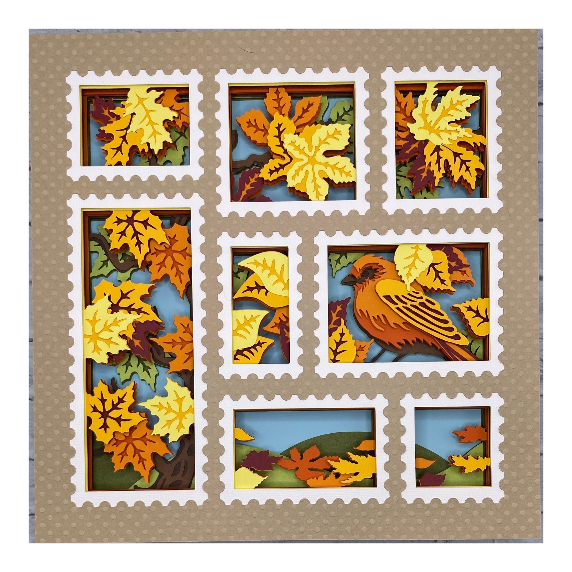Layered cardstock shadowbox
