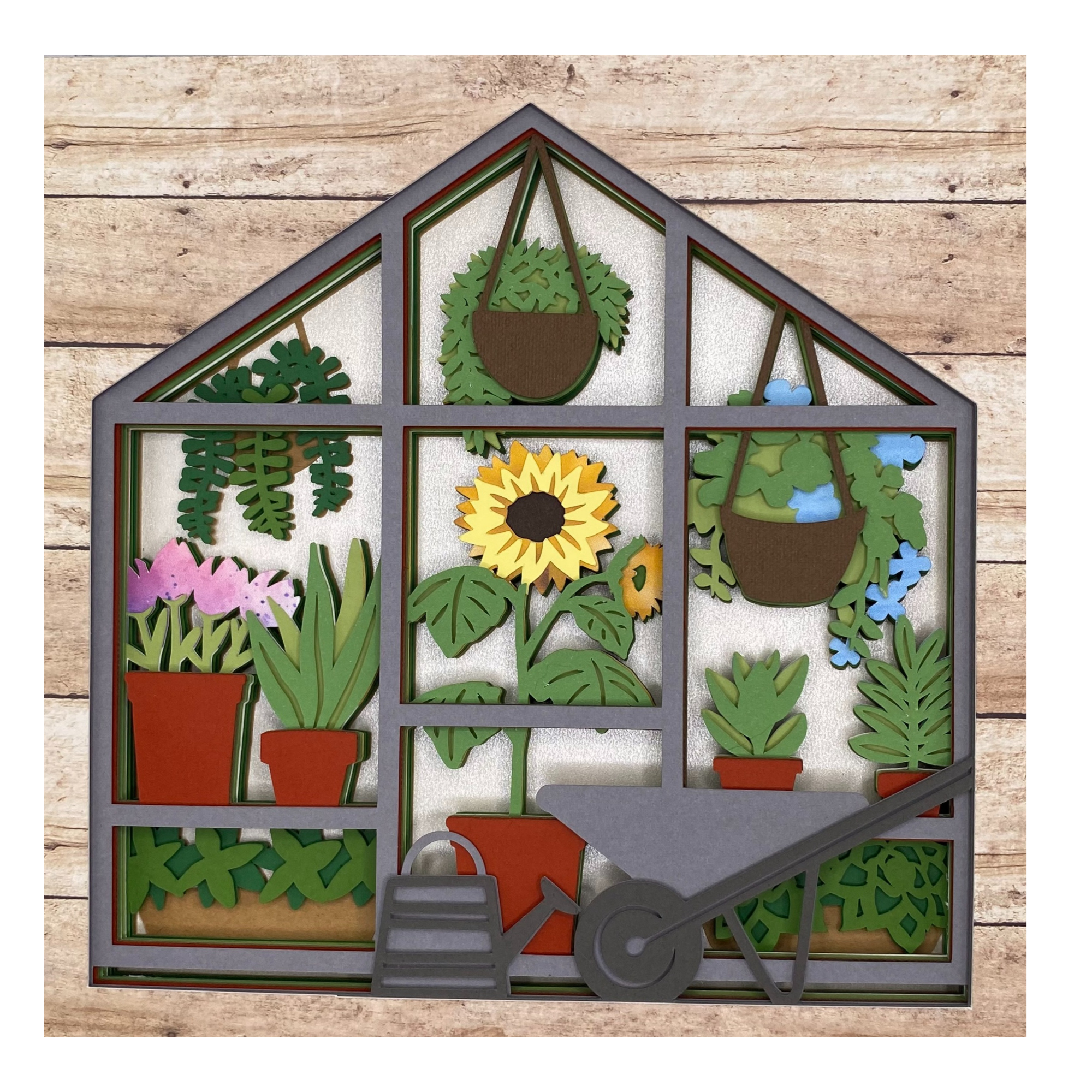 Layered cardstock shadowbox