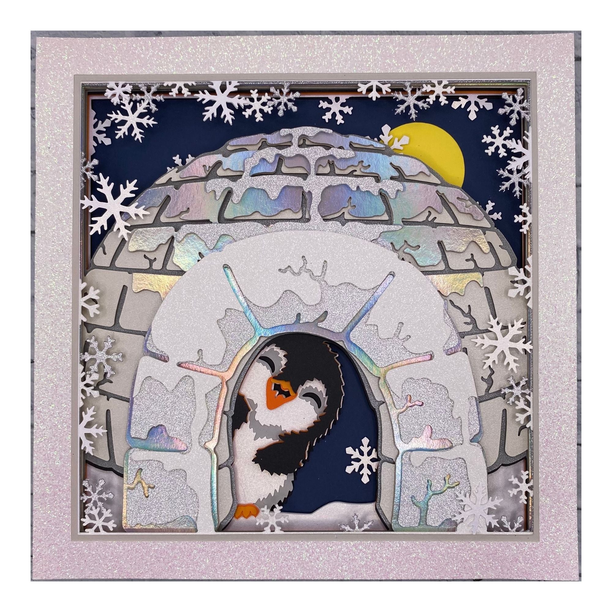 Layered cardstock shadowbox
