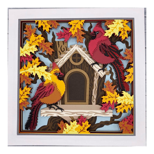 Layered cardstock shadowbox