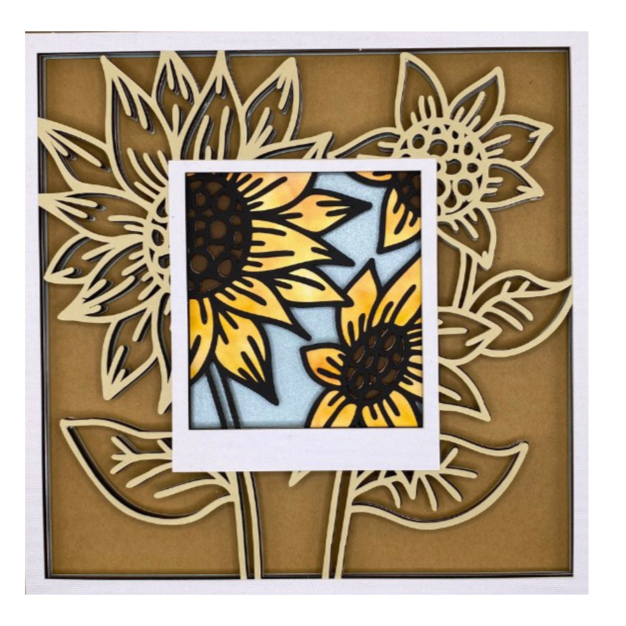 Layered cardstock shadowbox