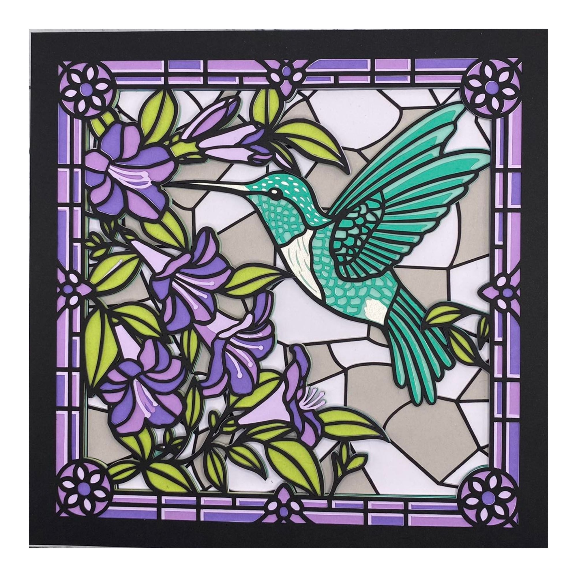 Layered cardstock shadowbox