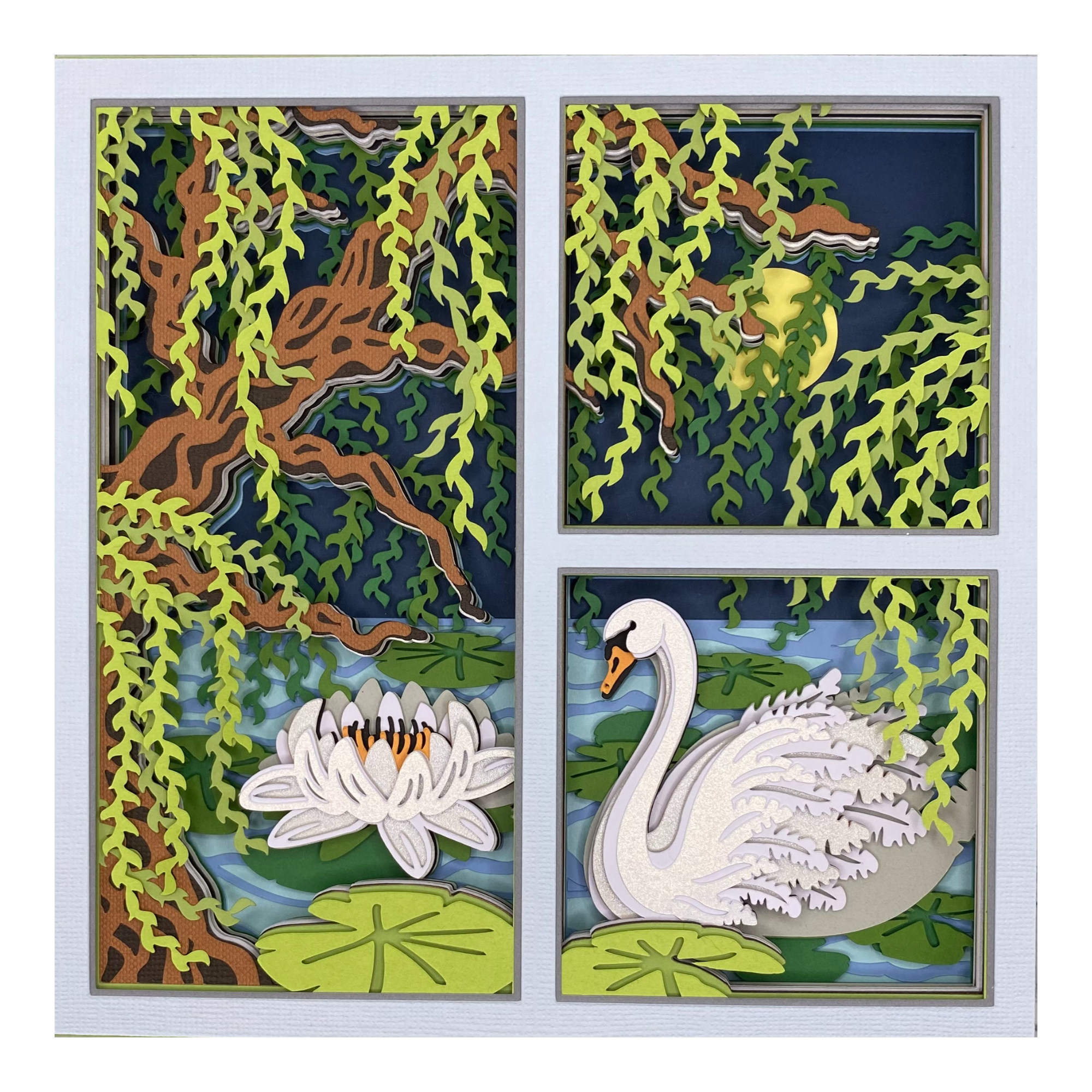 Layered cardstock shadowbox