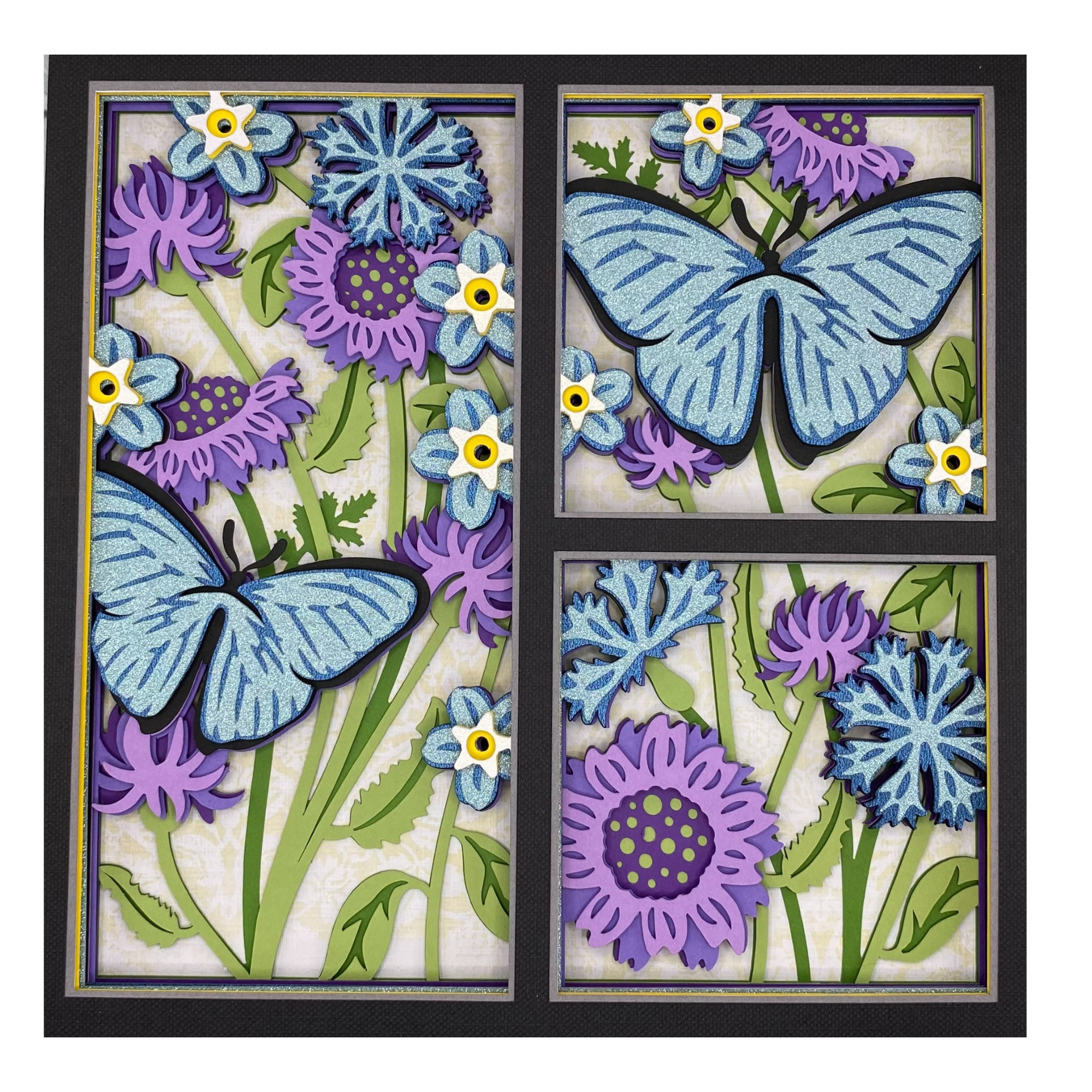 Layered cardstock shadowbox