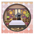 Layered cardstock shadowbox