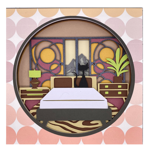 Layered cardstock shadowbox