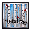 Layered cardstock shadowbox
