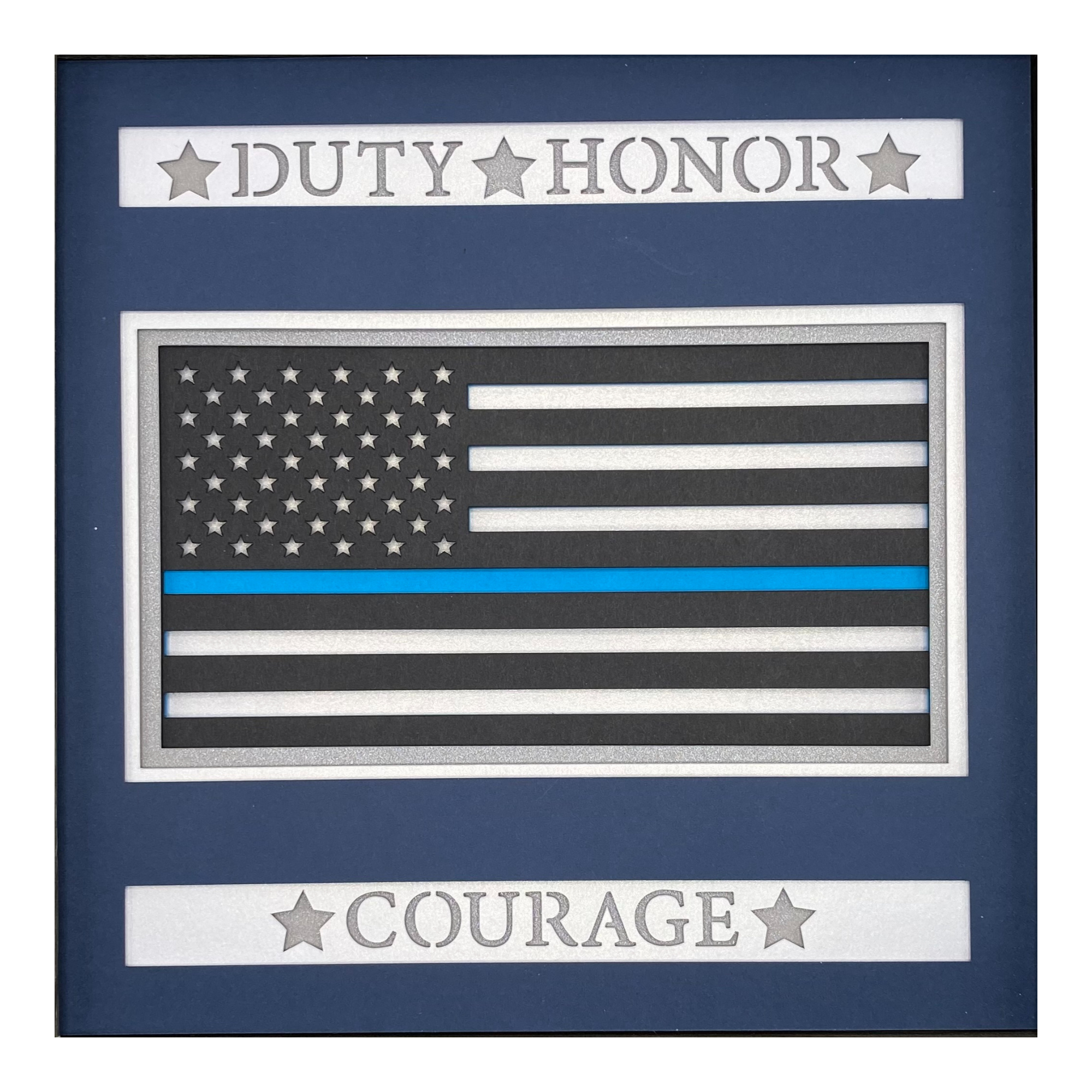 Layered cardstock shadowbox