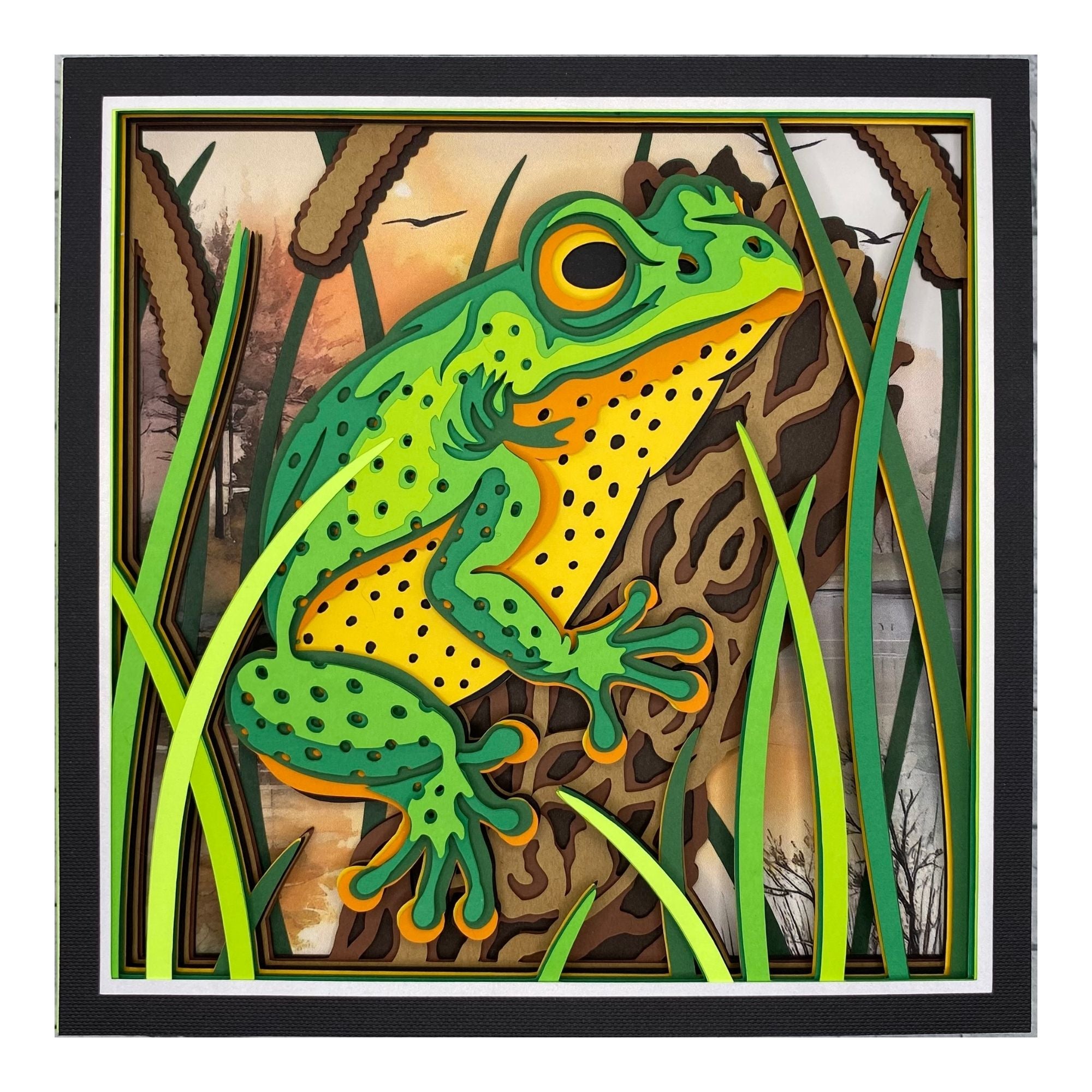 Layered cardstock shadowbox