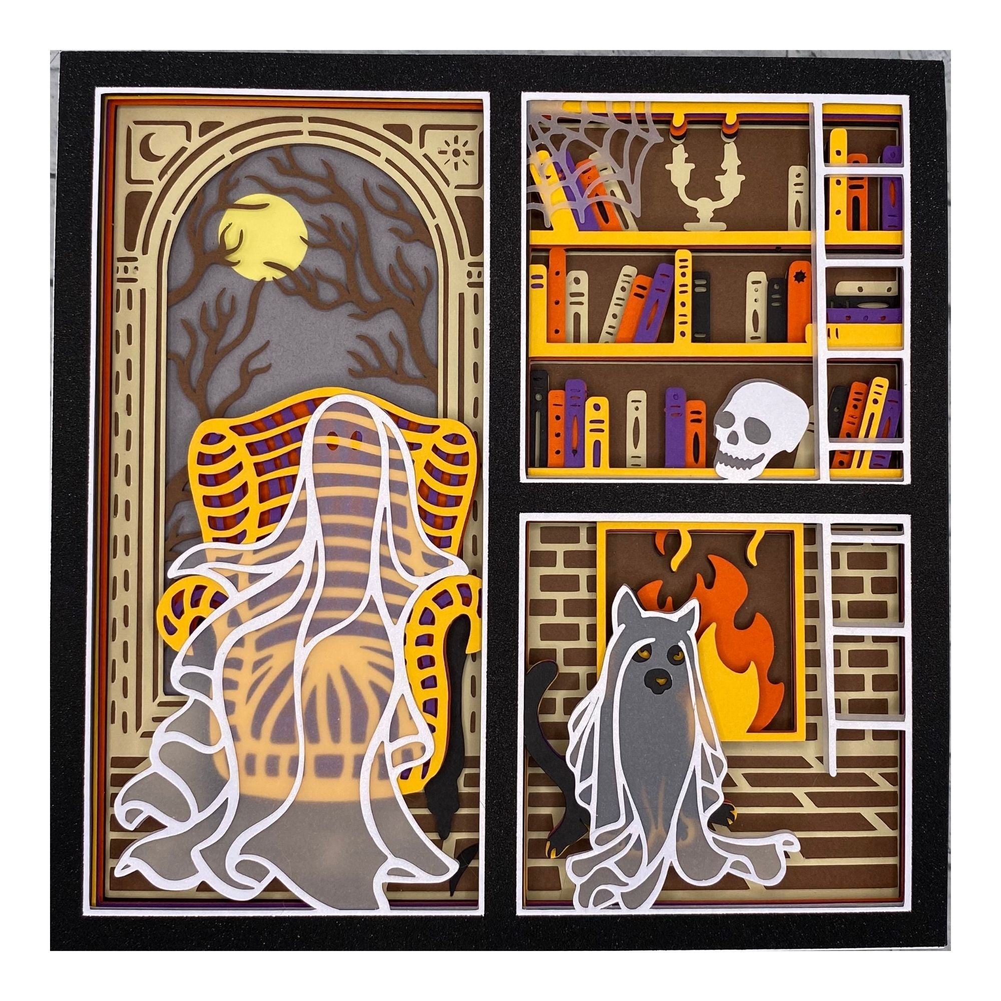 Layered cardstock shadowbox