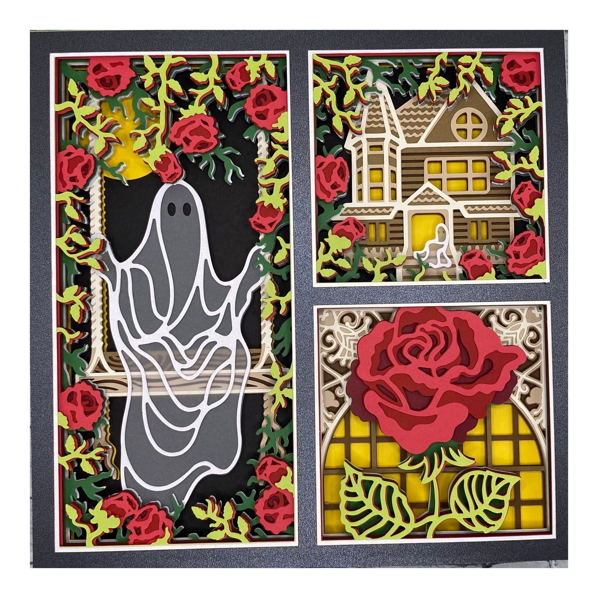 Layered cardstock shadowbox